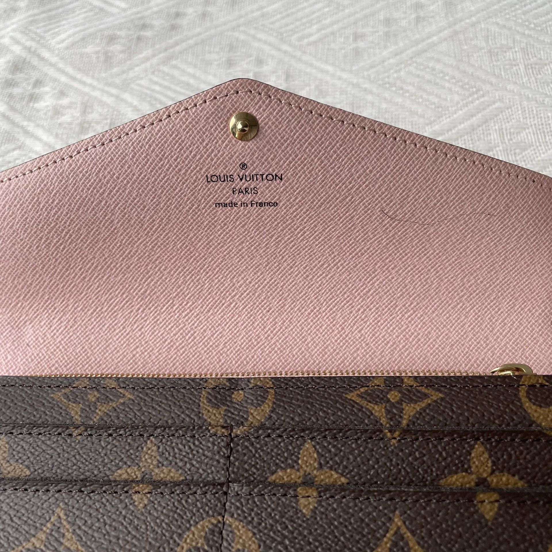 Louis Vuitton LOUIS VUITTON Sarah women's brown pink long wallet Size ONE SIZE - 6 Thumbnail