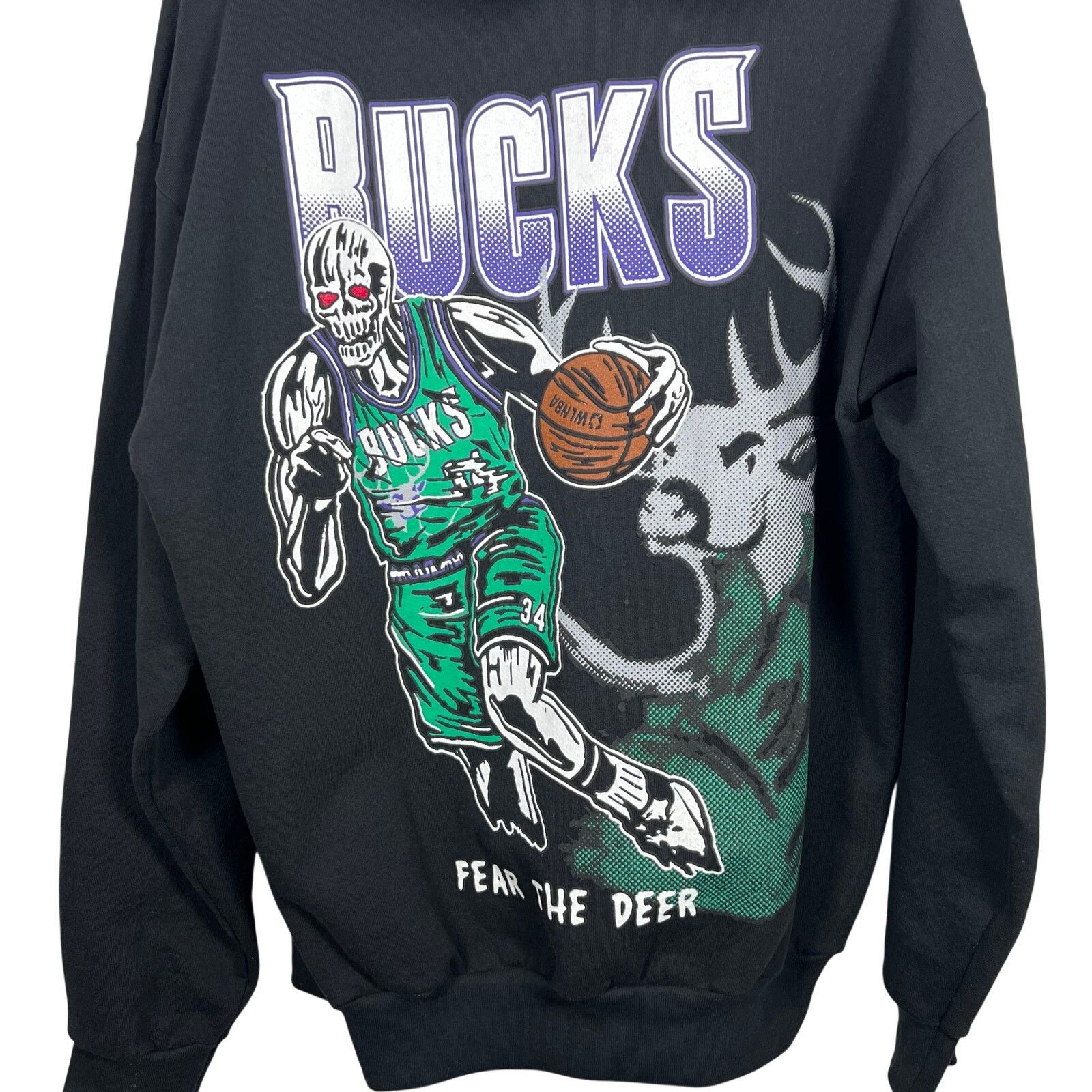 Warren Lotas Warren Lotas Milwaukee Bucks Black Premium Hoodie XL 24x31 Size US XL / EU 56 / 4 - 6 Thumbnail