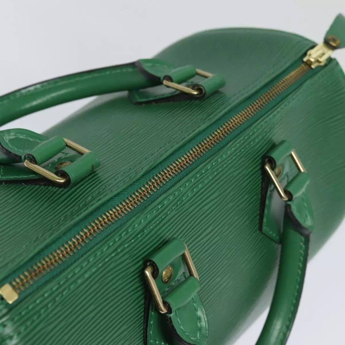 Louis Vuitton LOUIS VUITTON Epi Speedy 25 Hand Bag Borneo Green Size ONE SIZE - 9 Thumbnail