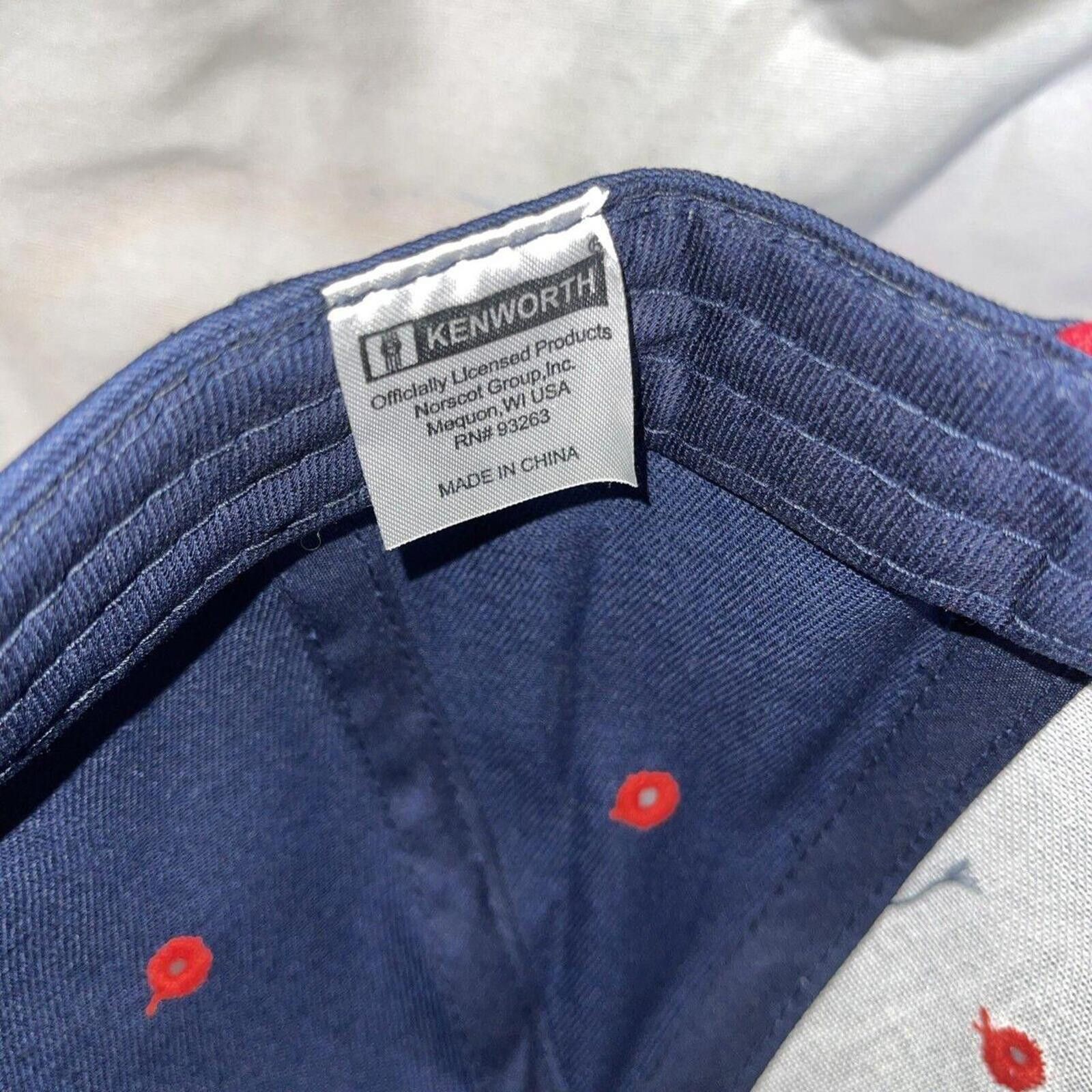 Designer Kenworth Two-Tone Baseball Cap - Navy & Red Size ONE SIZE - 4 Thumbnail