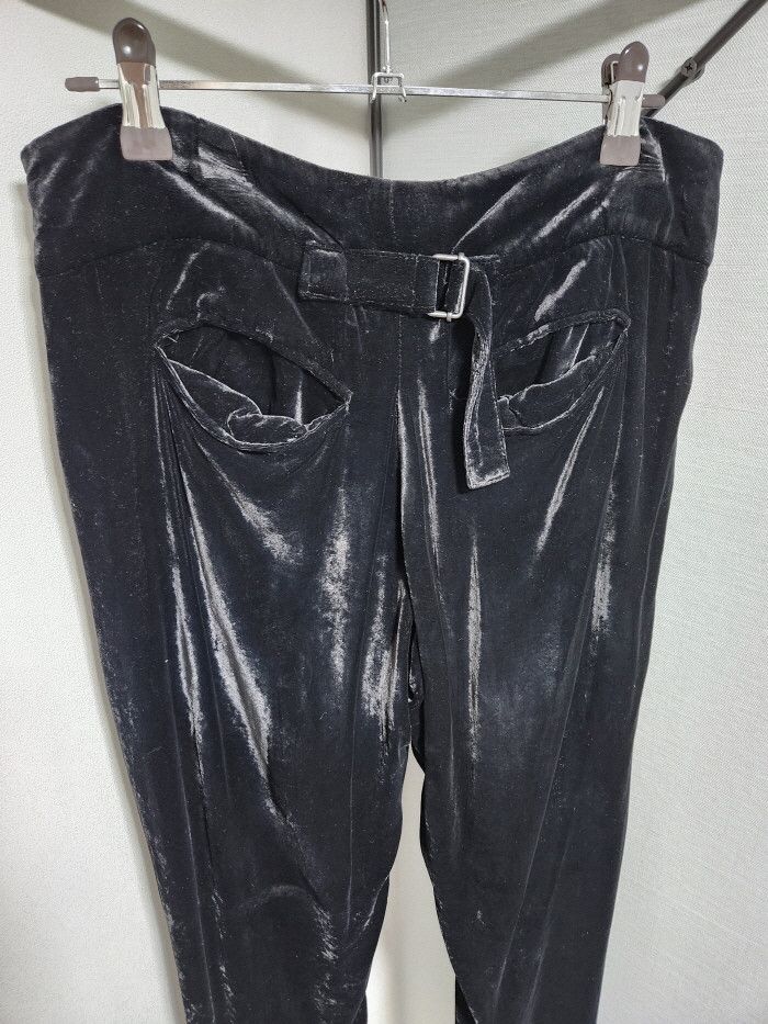 Ann Demeulemeester Ann Demeulemeester 앤 드뮐미스터 실키 벨루어 크롭팬츠 Size 26" / US 2 / IT 38 - 6 Thumbnail