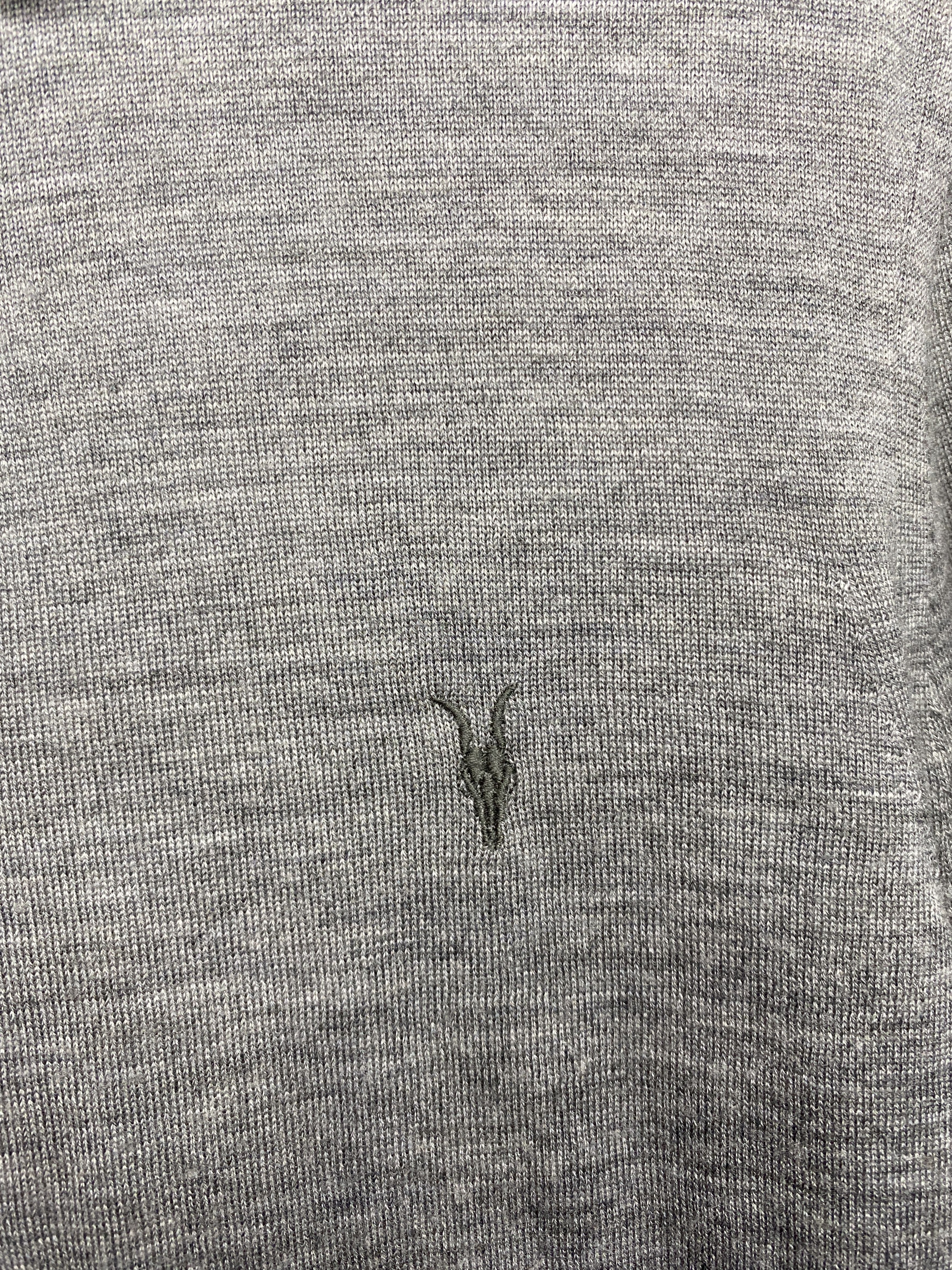 Allsaints AllSaints Mens Mode Merino Wool Knit Collared Sweater Size US XS / EU 42 / 0 - 3 Thumbnail