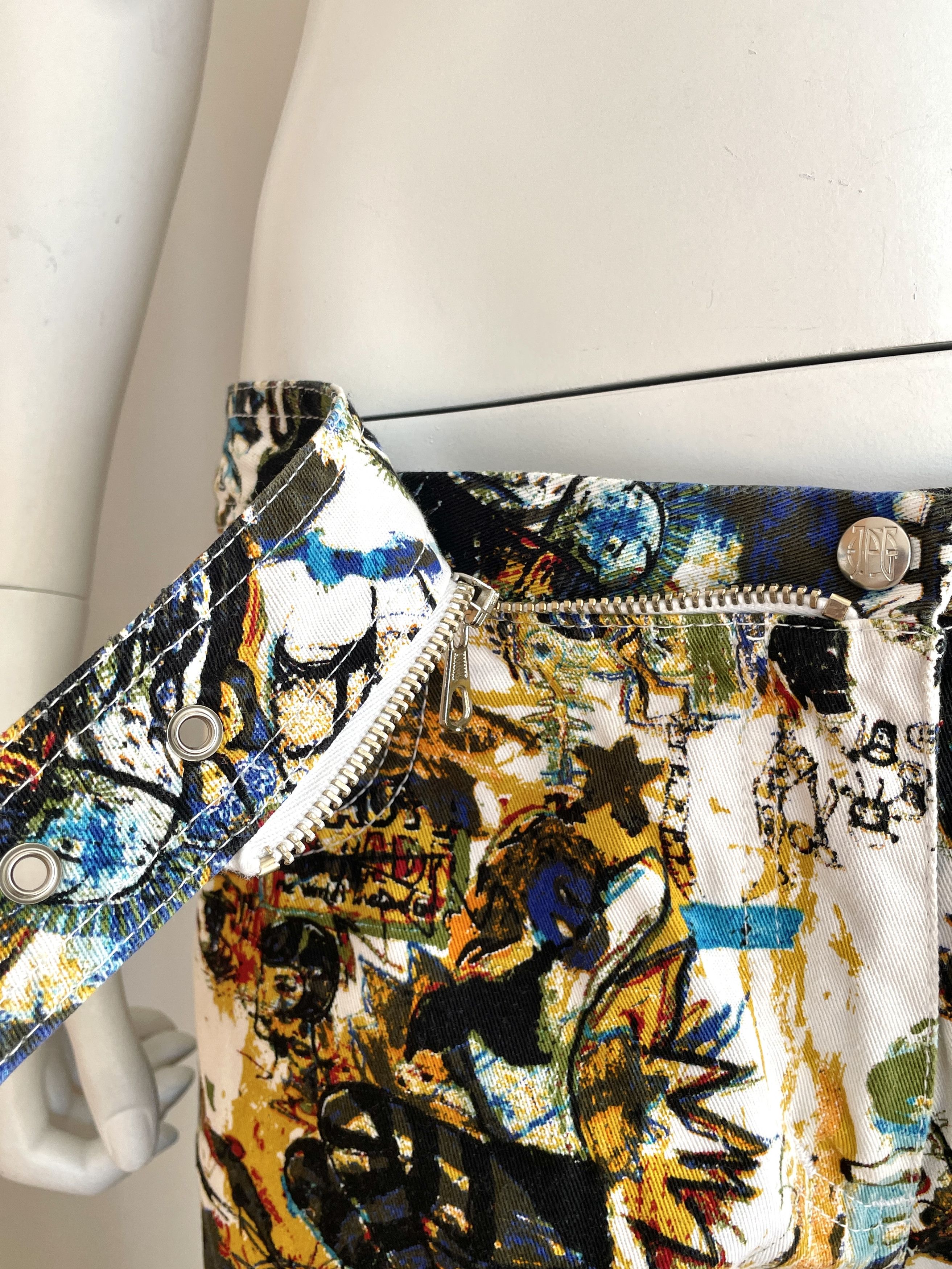 Jean Paul Gaultier Jean Paul Gaultier SS2000 punk Basquiat print unisex pants Size 30" / US 8 / IT 44 - 6 Thumbnail