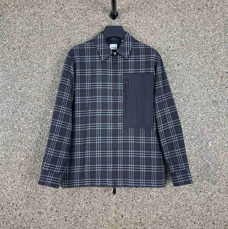 Burberry Burberry Gray Long Sleeve Men's Shirt Size US XXS / EU 40 - 1 Thumbnail