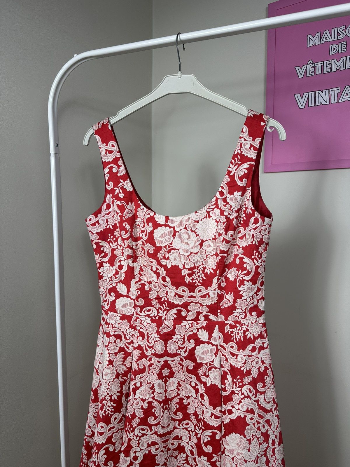 Other Susanne Spatt Classic Label Dress Flared Jacquard Floral Size S / US 4 / IT 40 - 4 Thumbnail