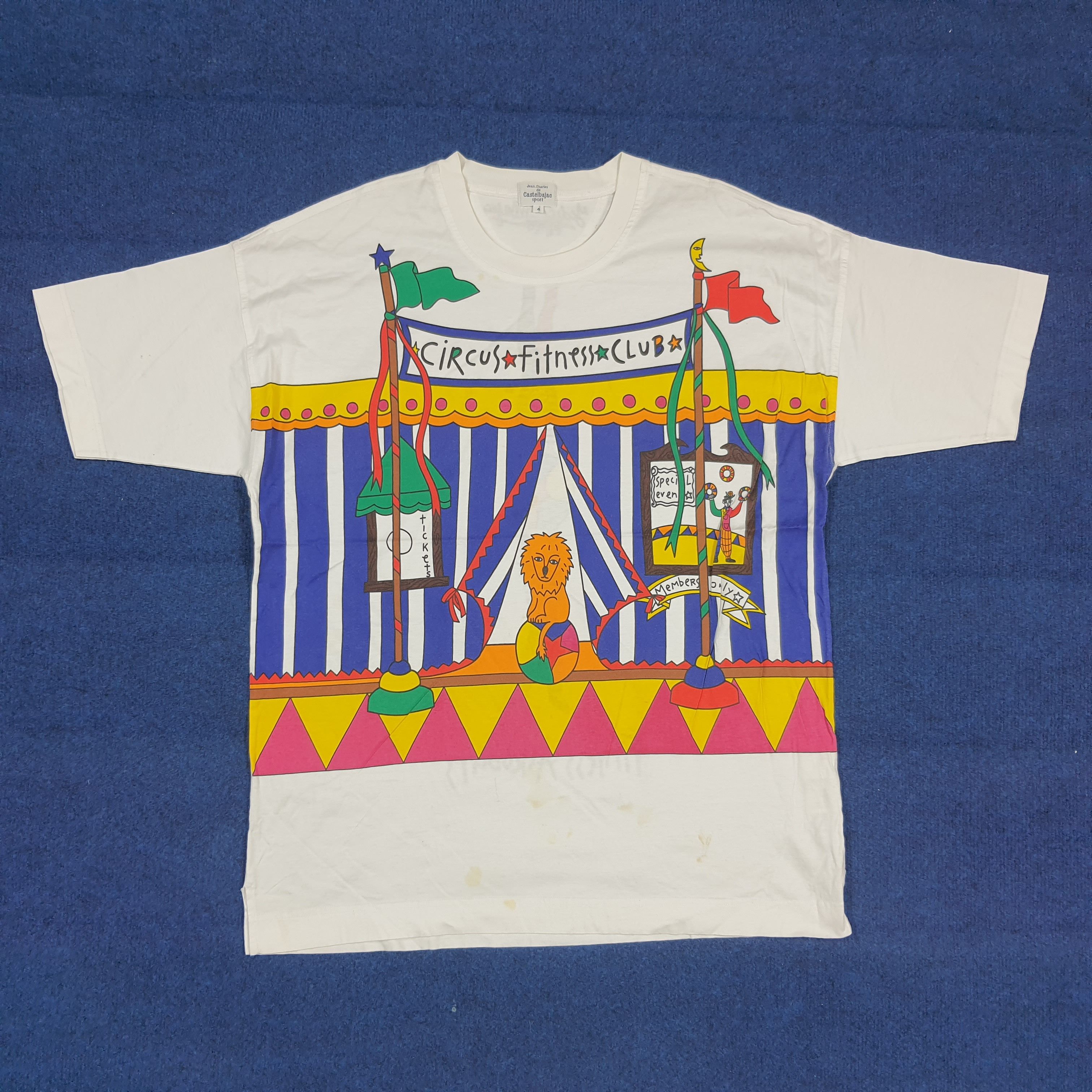 Jean Charles De Castelbajac Vintage 90s Castelbajac Sport Circus T-Shirt C294N6 Size US L / EU 52-54 / 3 - 1 Thumbnail