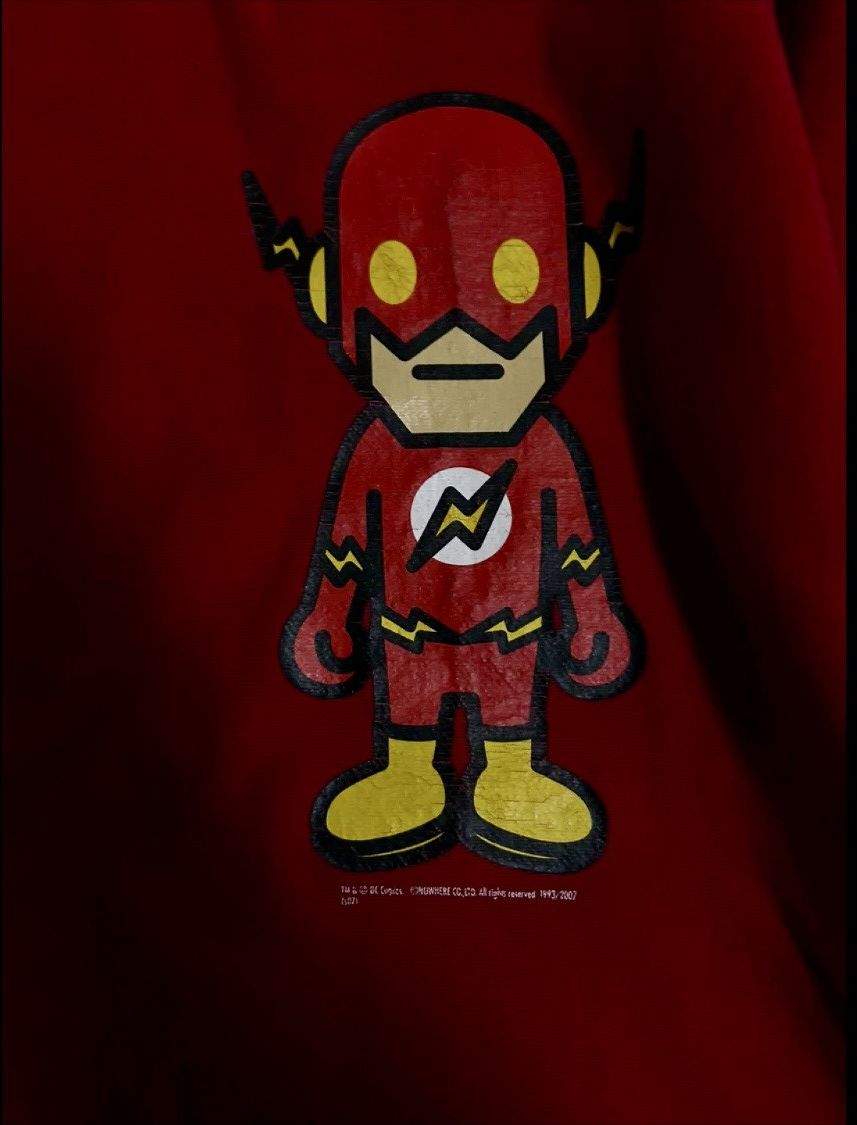 Bape × DC Comics Bape x DC comics 07FW Flash Crewneck Red M Size US M / EU 48-50 / 2 - 2 Thumbnail