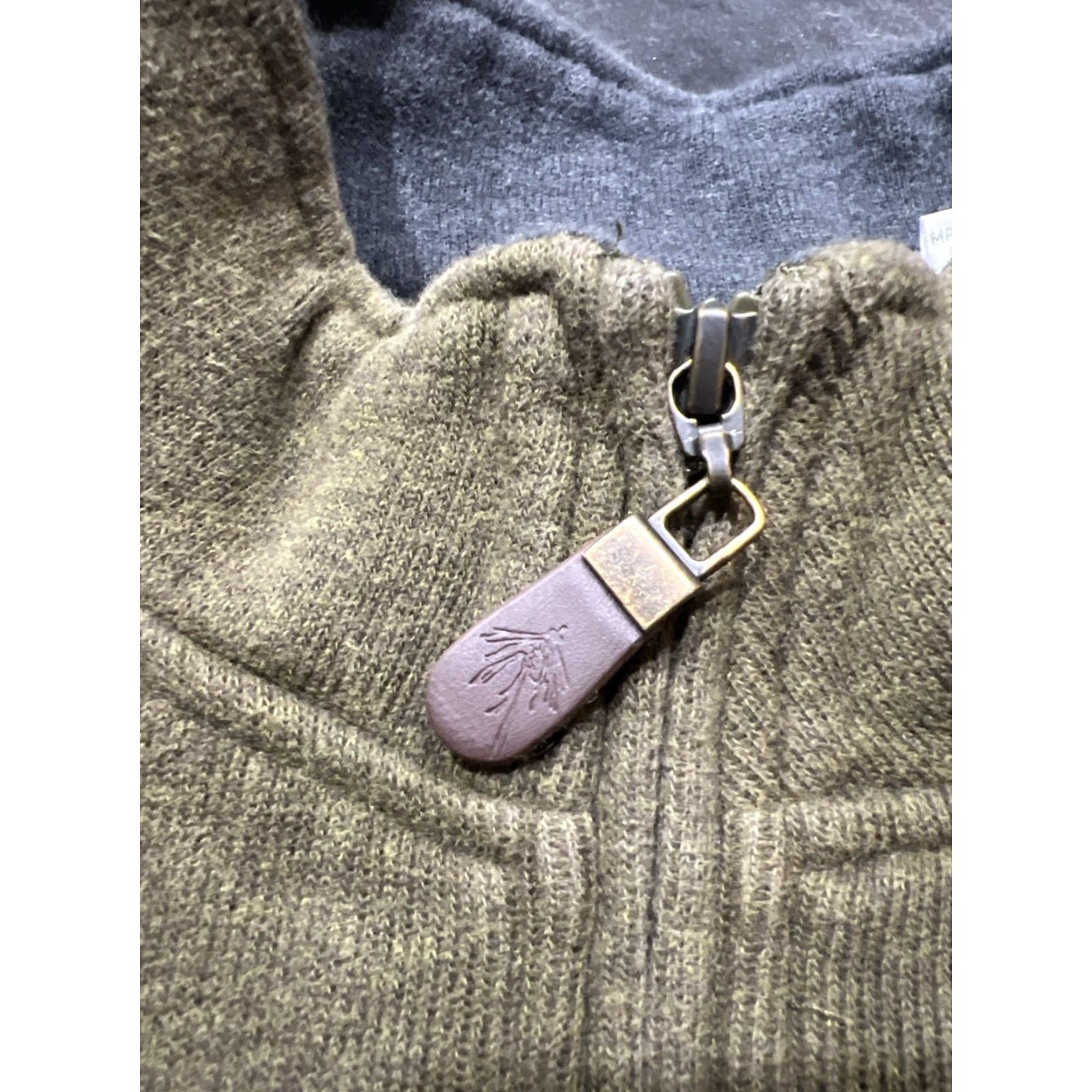 Orvis VINTAGE Orvis Sweater Men's Large Green Cotton 1/4 Zip Pullover Size US L / EU 52-54 / 3 - 5 Thumbnail