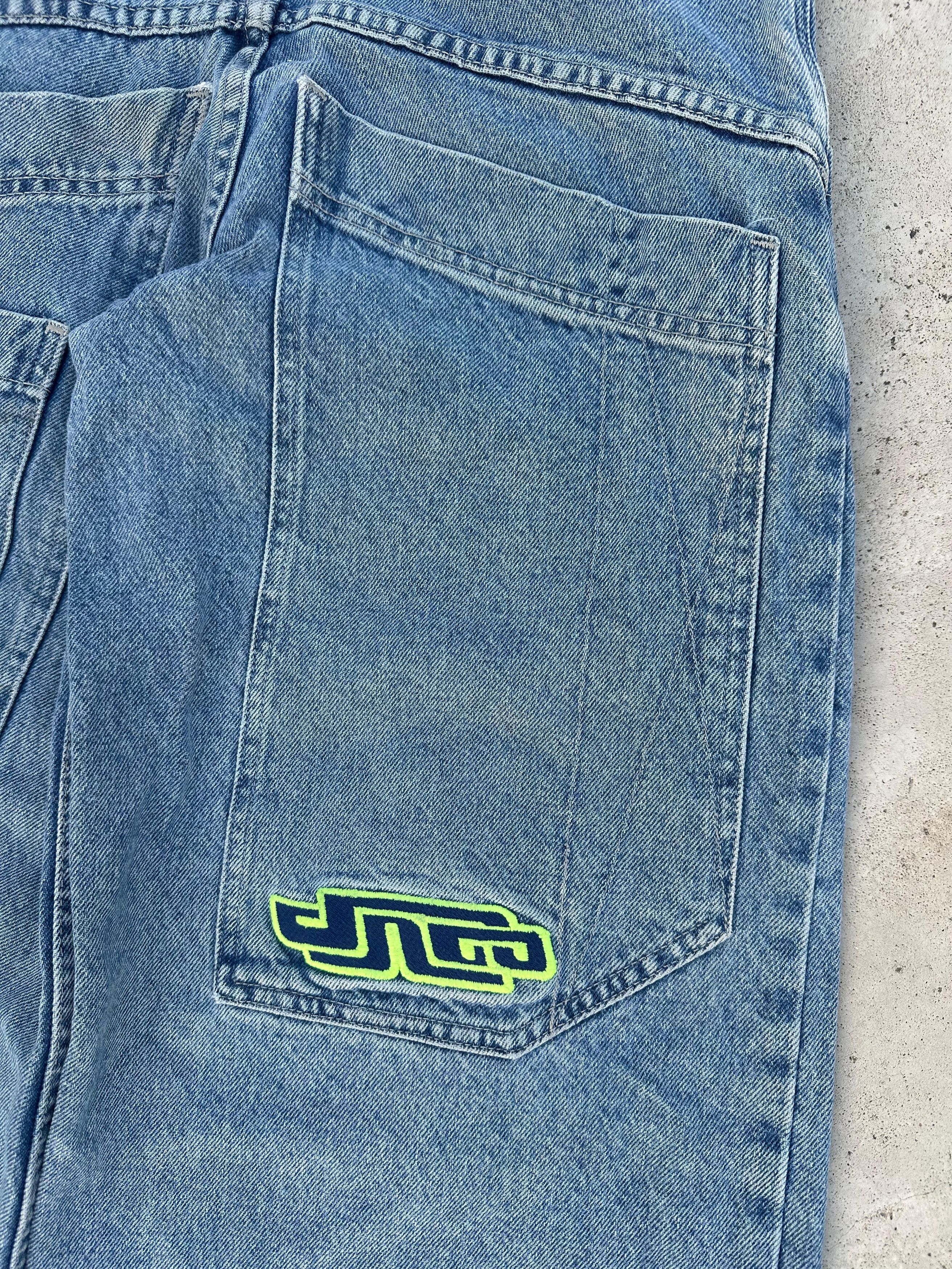 JNCO 90's Rare💥Vintage Jnco Powersurges wide leg baggy 27×30 Size US 27 - 6 Thumbnail