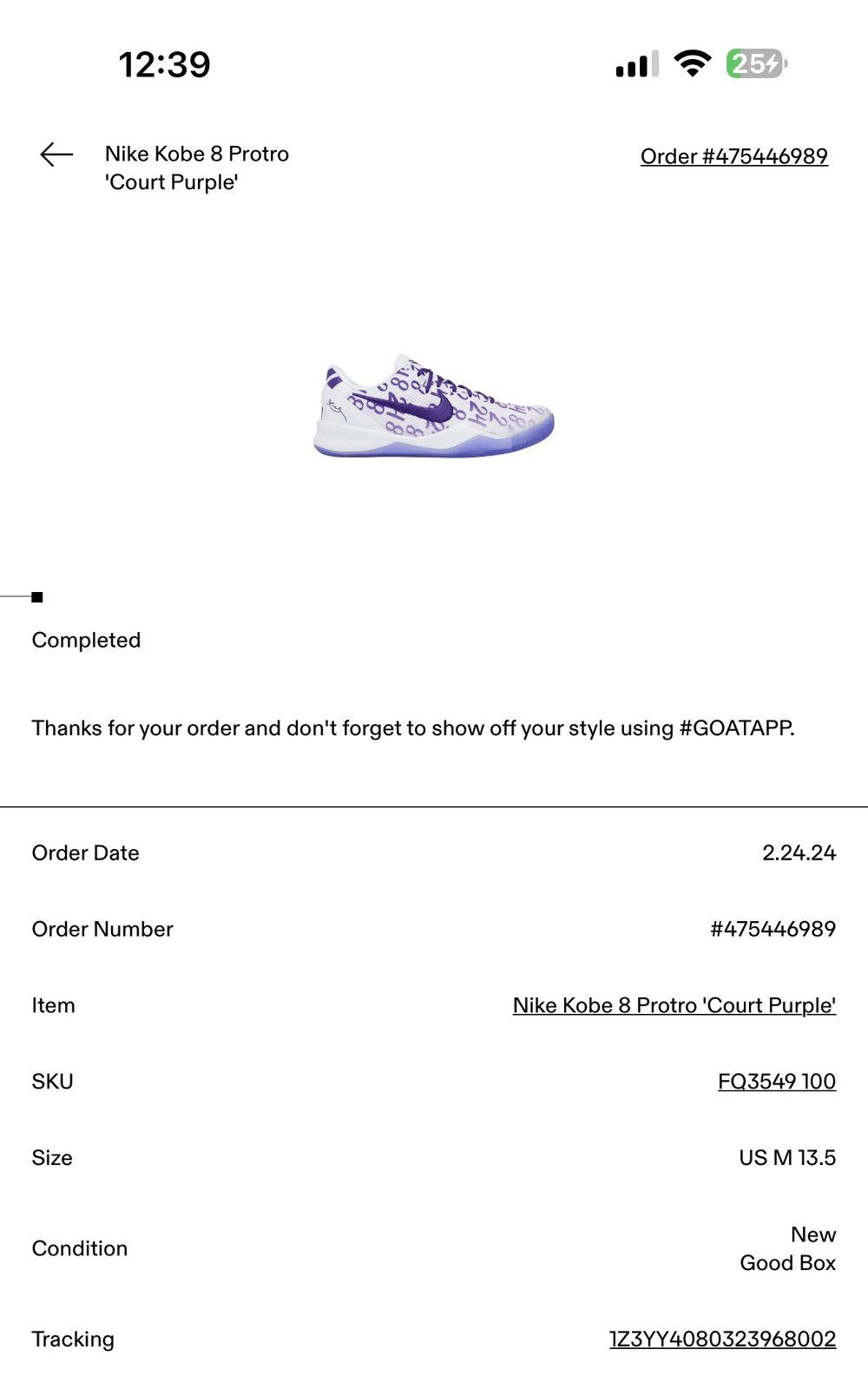 Nike Nike Kobe Protro 8 Court purple DS Size US 13 / EU 46 - 7 Thumbnail