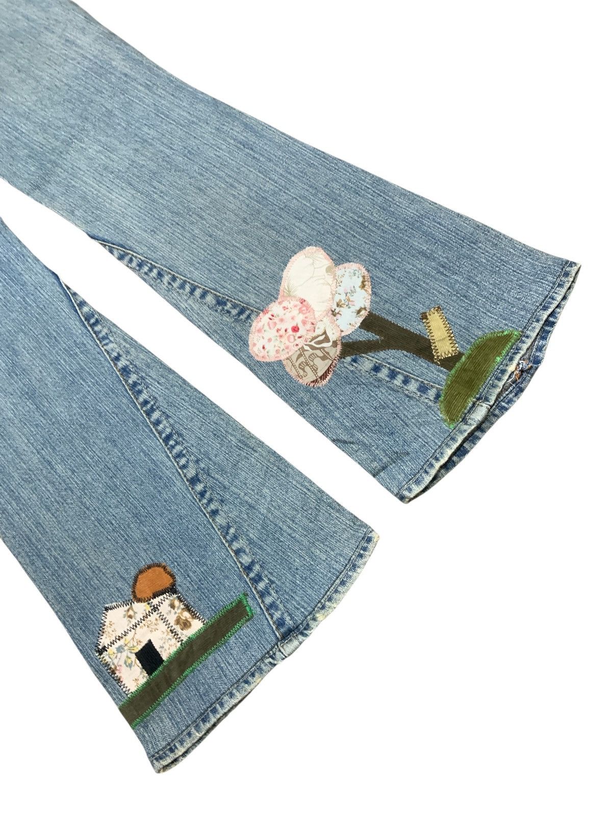 True Religion Vintage True Religion Joey Big T y2k Patchwork Bootcut Jeans Size 29" - 7 Thumbnail