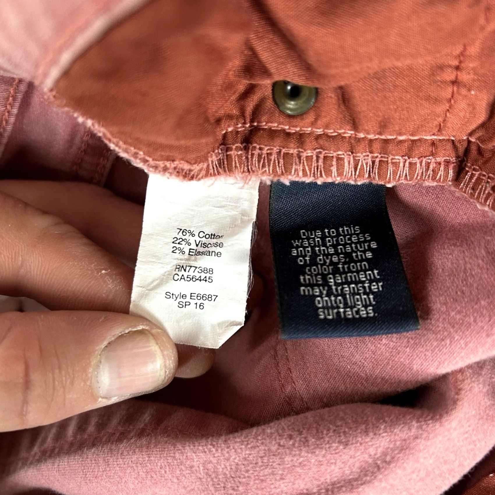 J.Crew J.CREW Skinny Jeans Women's 29 Red Denim Stretch Mid Rise Casual Size 29" - 7 Thumbnail