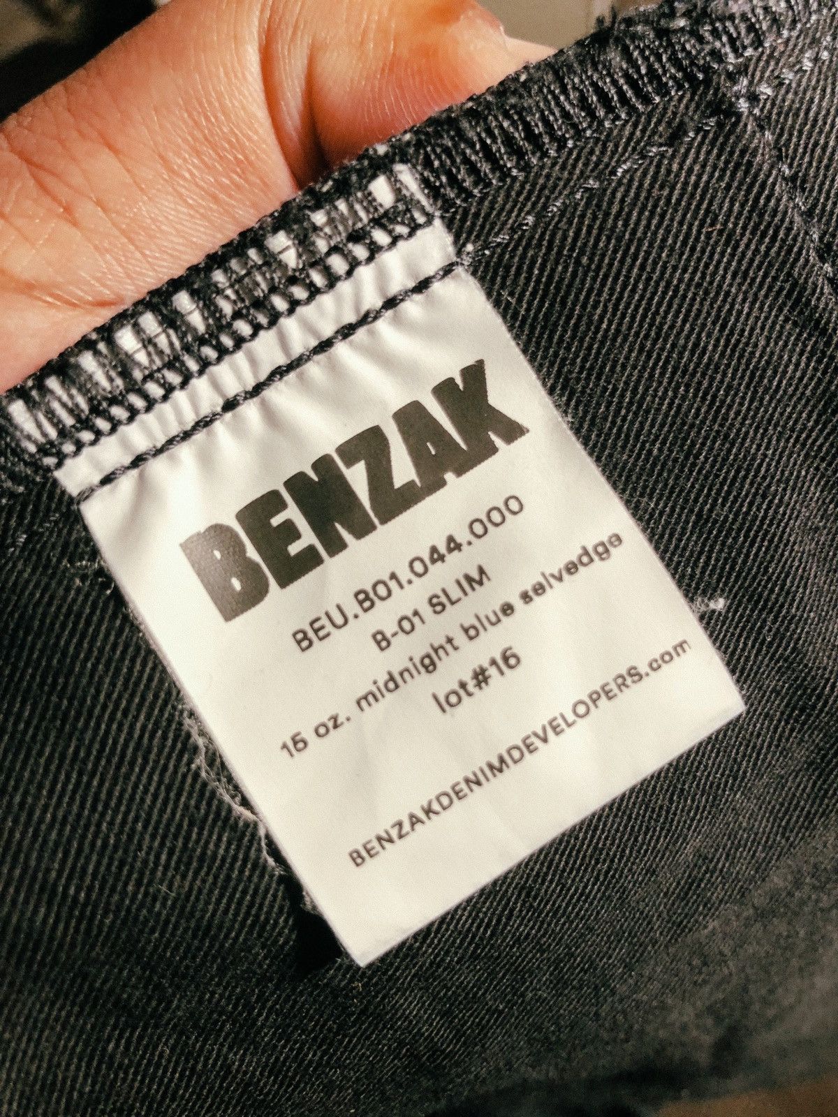 Benzak Denim Developers B-01 SLIM 15 oz. midnight blue selvedge Size US 36 / EU 52 - 11 Thumbnail