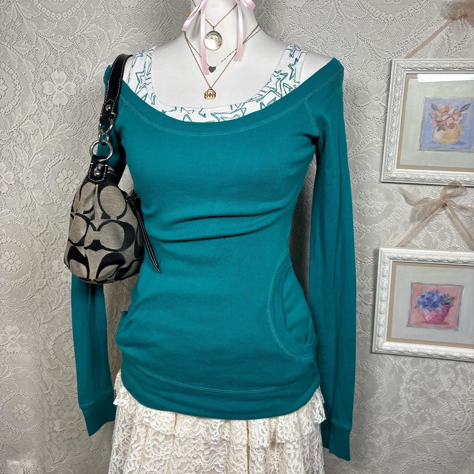 Other y2k multi layered elena gilbert long sleeve Size M / US 6-8 / IT 42-44 - 2 Thumbnail