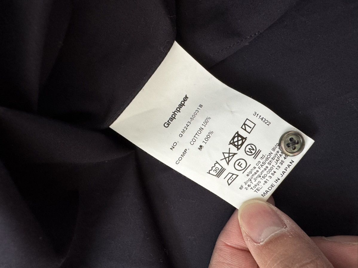 Graphpaper High Count Band Collar Round Cut Oversized Shirt Size US L / EU 52-54 / 3 - 9 Thumbnail