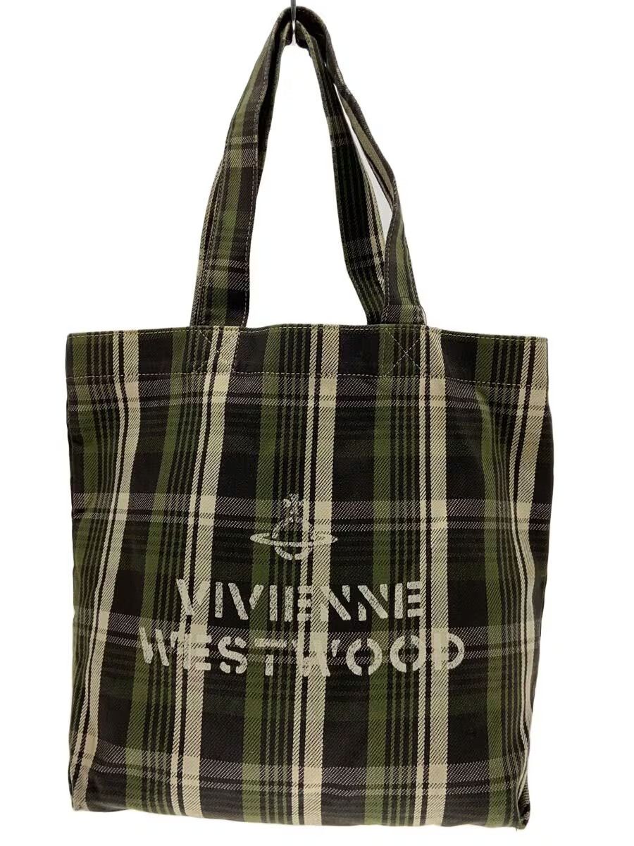 Vivienne Westwood Orb Logo Plaid Tote Bag Size ONE SIZE - 1 Thumbnail