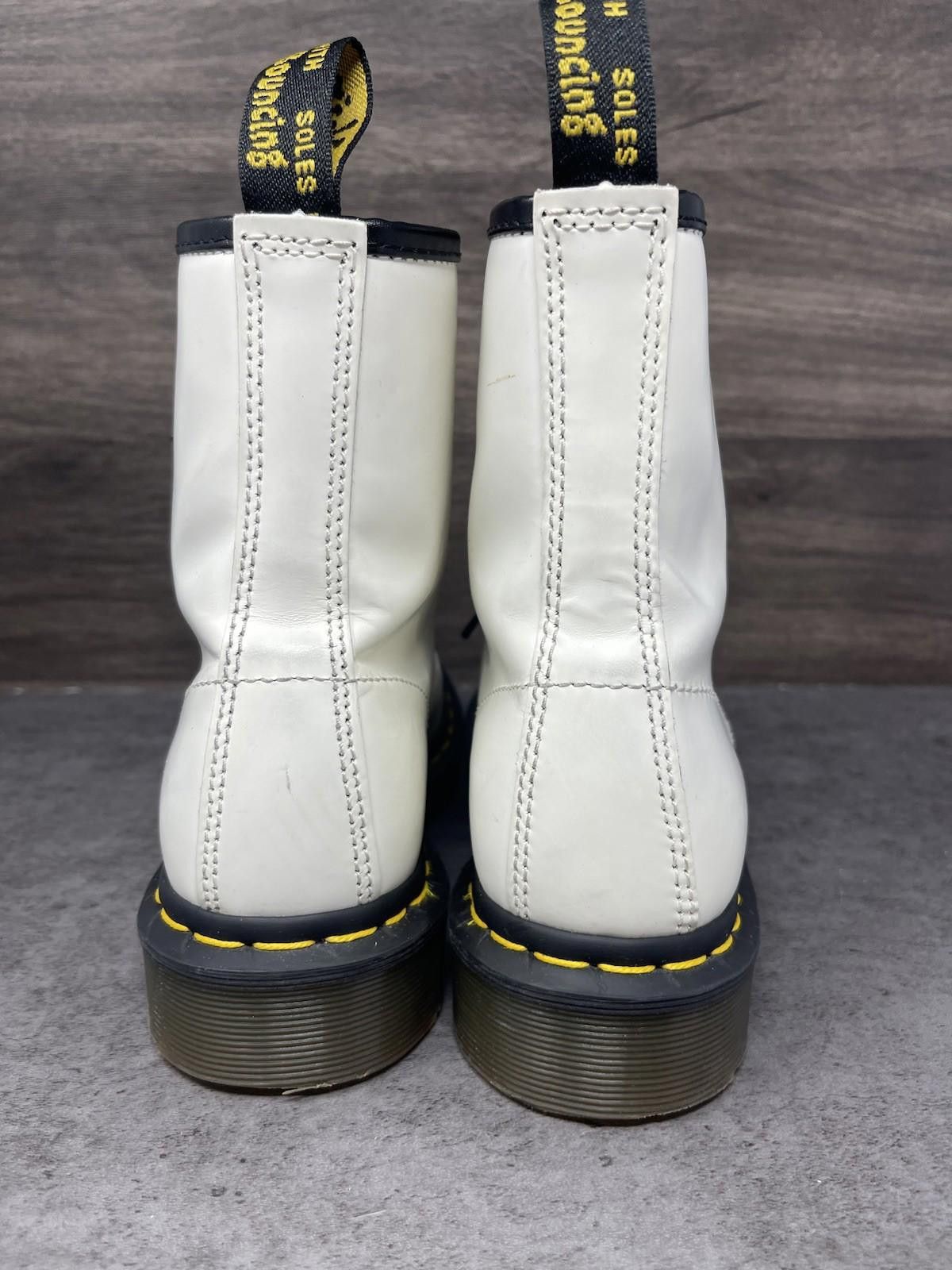 Dr. Martens Dr Martens Boots Womens Size 5 White Black Combat High Top Size US 5 / IT 35 - 6 Thumbnail