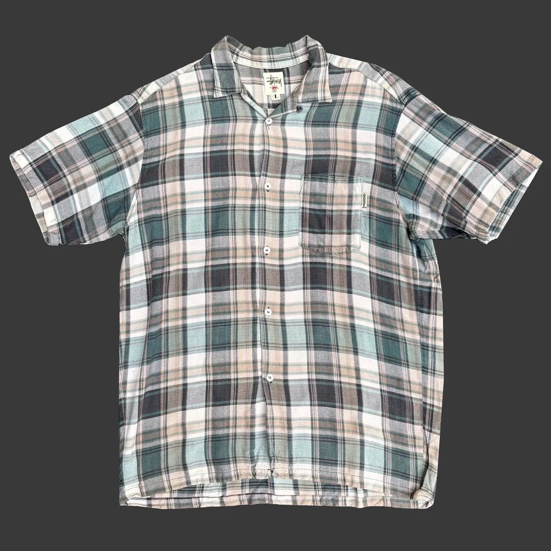 Stussy Stussy 1990 90s Vintage S/S USA Made Rare Button Up Shirt Size US L / EU 52-54 / 3 - 1 Thumbnail