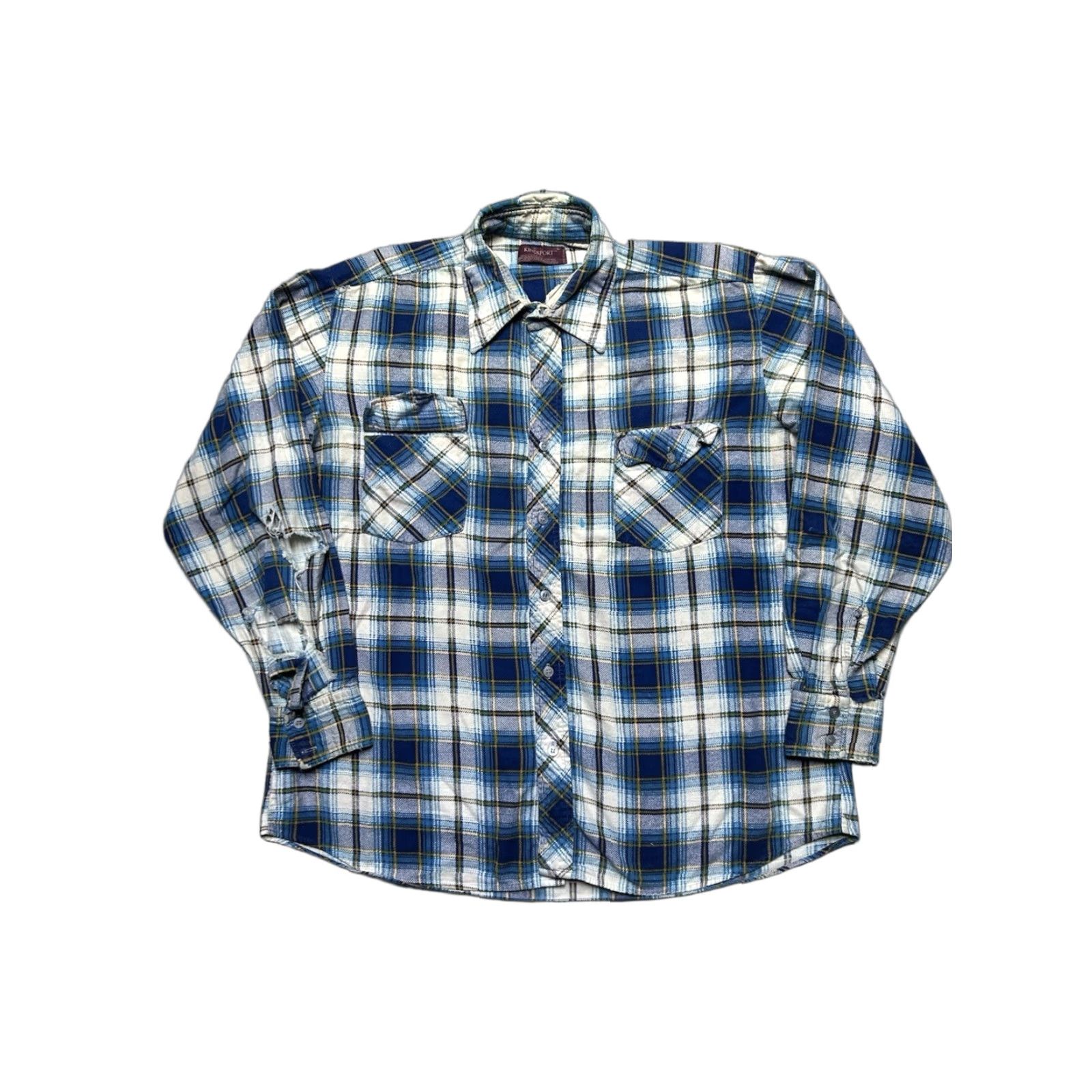 Vintage **Vintage 80s Kingsport Large Flannel Plaid Shirt** User: Vintage 80s Kingsport Large Flannel Plaid Shirt Size US L / EU 52-54 / 3 - 1 Thumbnail