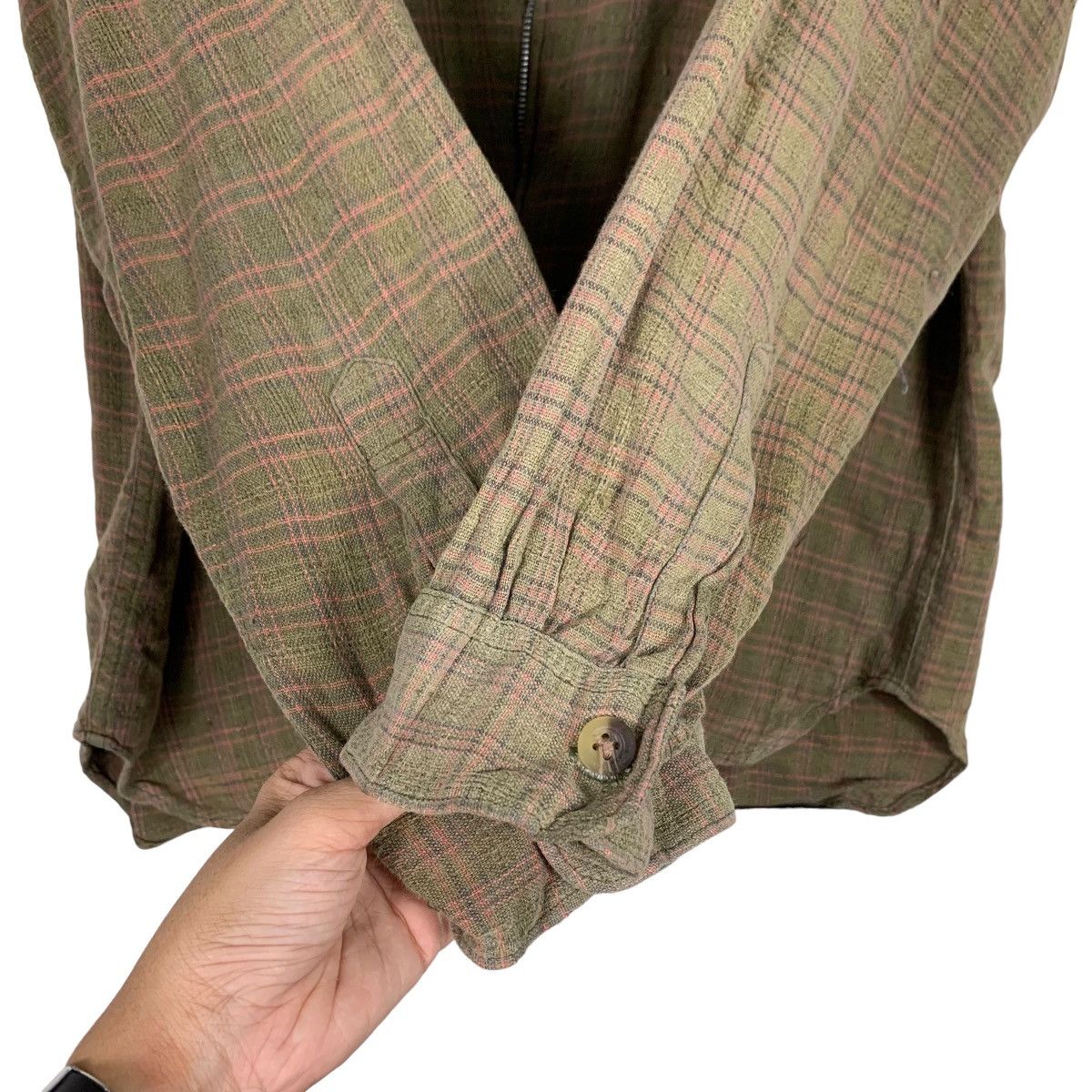 Oshkosh OSHKOSH Checked Plaid Double Pocket Flannel Jacket #0313-C14 Size US L / EU 52-54 / 3 - 12 Thumbnail