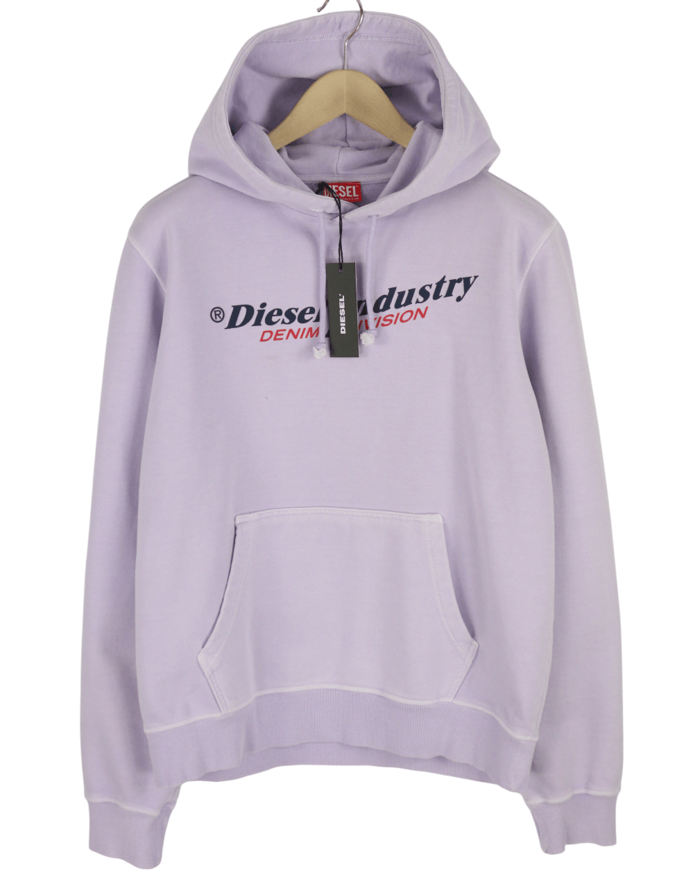Diesel S-GINN-HOOD-IND L Purple Kangaroo Logo Hoodie 40360 Size US L / EU 52-54 / 3 - 1 Thumbnail