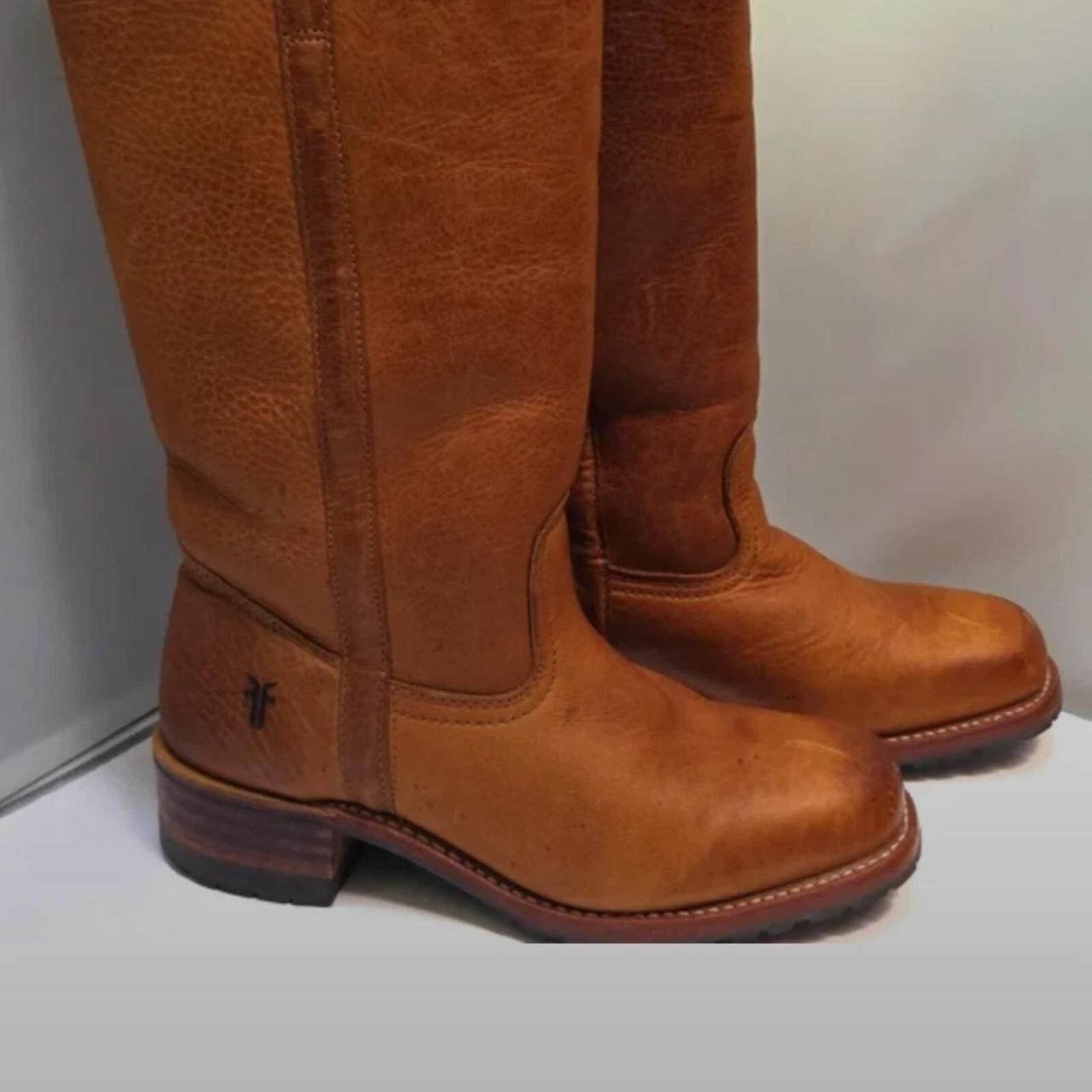 Frye Frye Womens Size 9 Brown Leather Campus Shearling 14L Boots Size US 9 / IT 39 - 4 Thumbnail