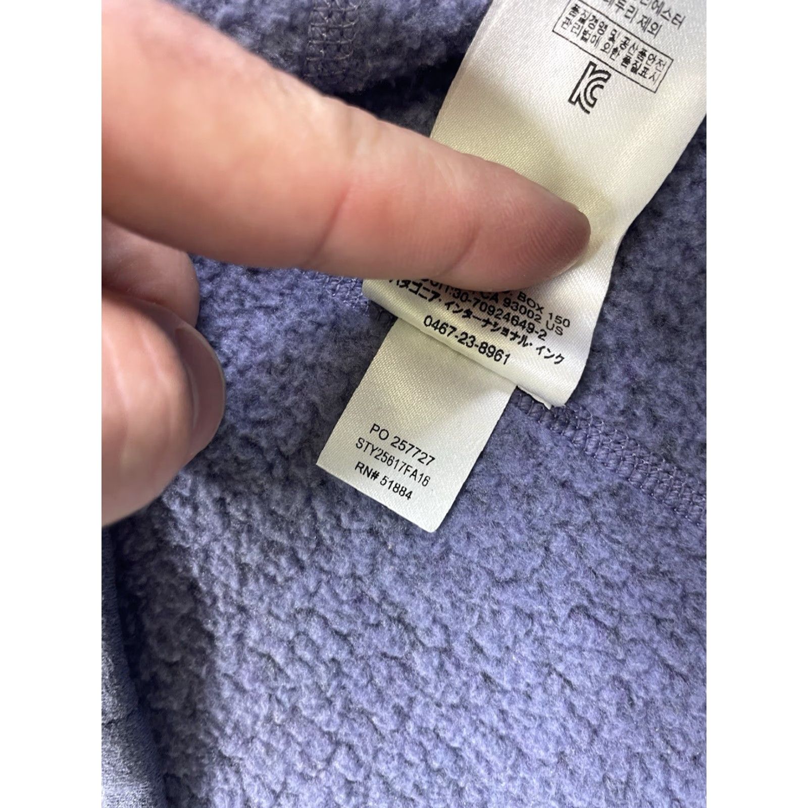 Patagonia Patagonia Sweater Womens Small Purple Long Sleeve 1/4 Zip Fleece Pullover Slim - Nature Outdoor Classic Casual Size S / US 4 / IT 40 - 8 Thumbnail