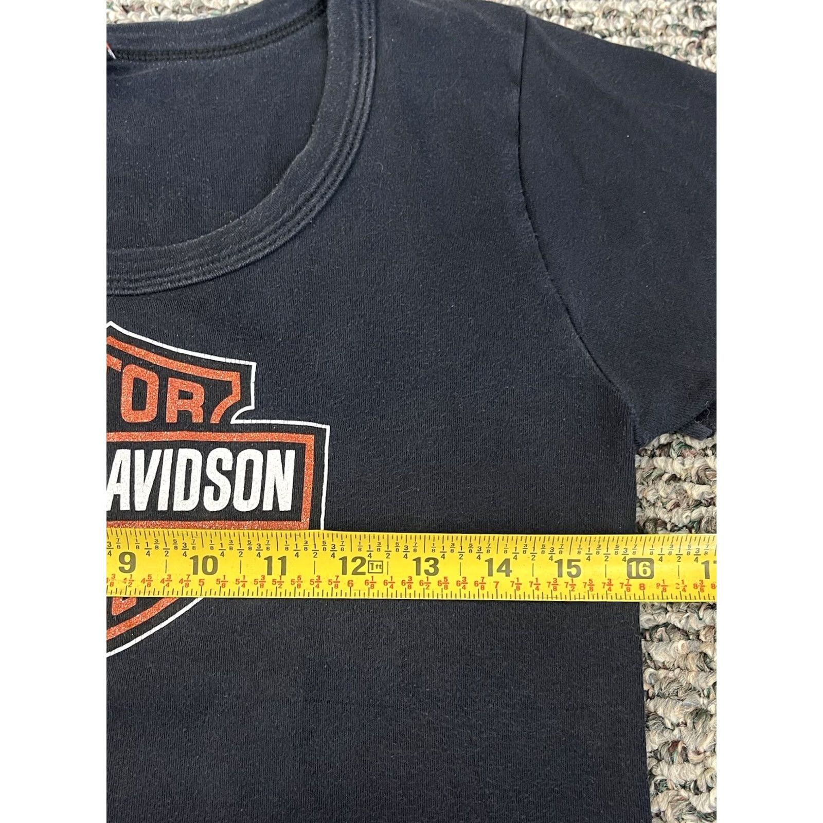 Harley Davidson VINTAGE Harley Davidson Shirt Womans L Black Motorcycle Riding Pennsylvania Short Sleeve Size L / US 10 / IT 46 - 7 Thumbnail