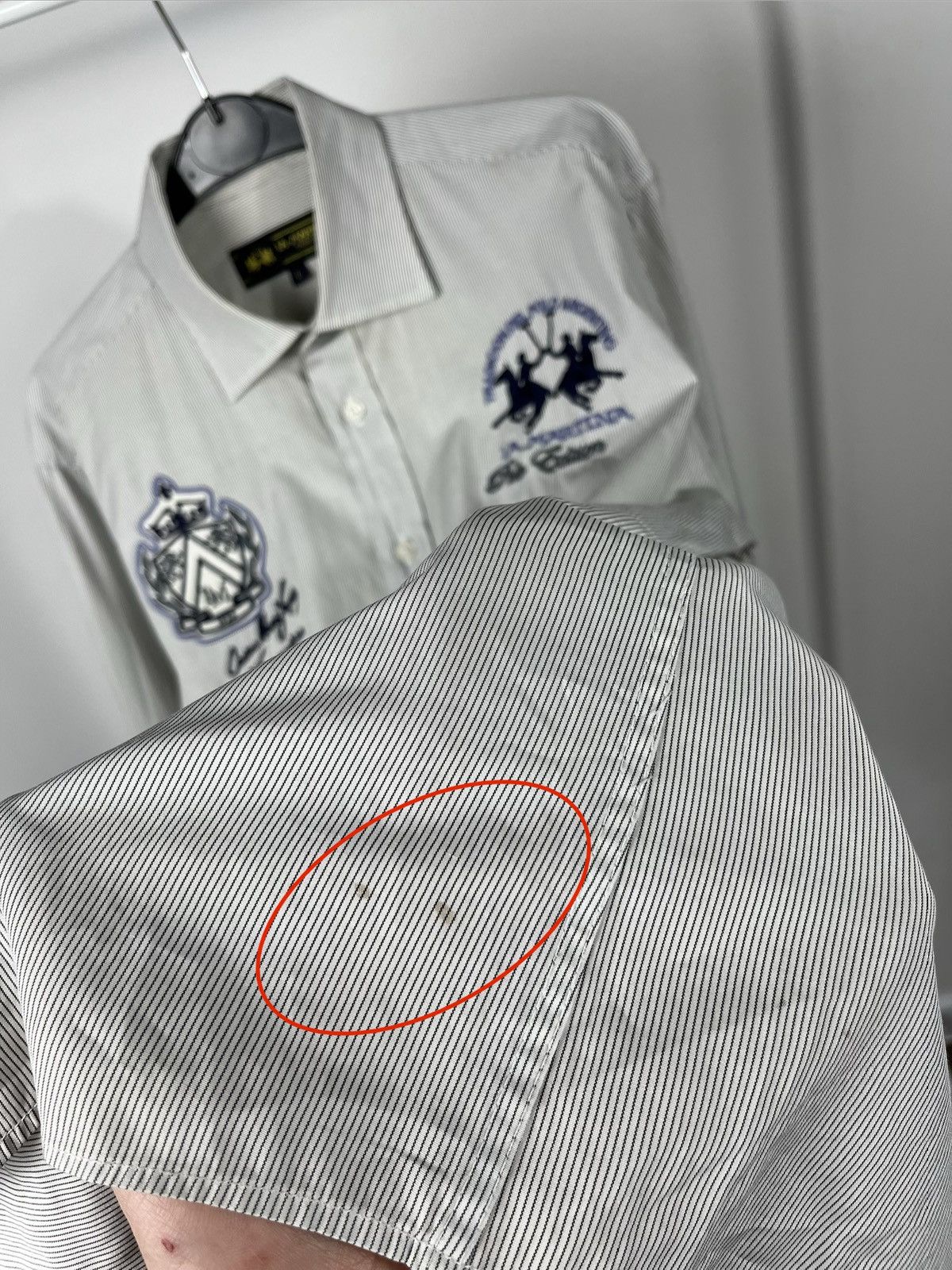 La Martina La Martina Polo Club Shirt Embroidered Striped Button Down L Size US L / EU 52-54 / 3 - 6 Thumbnail