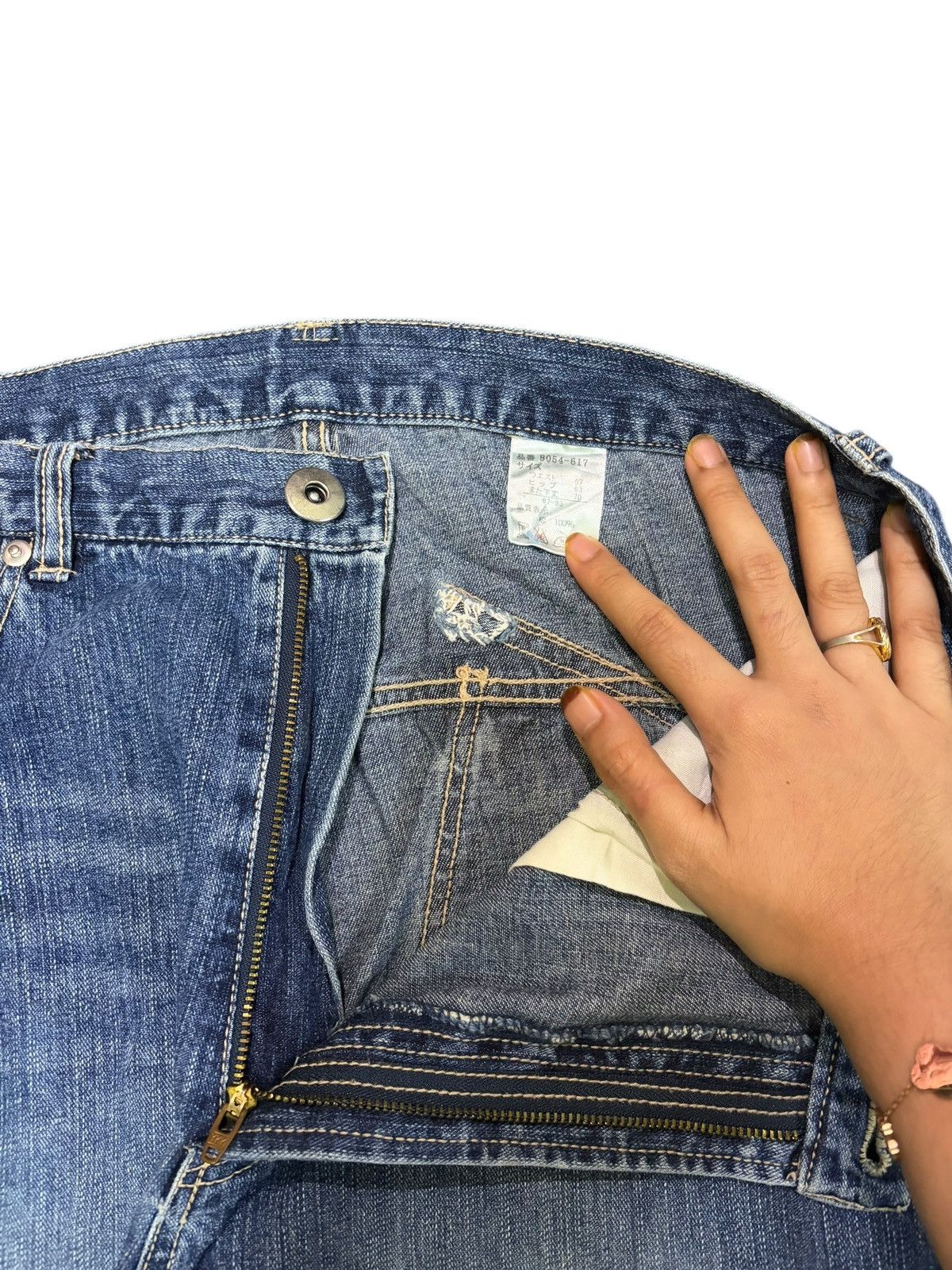 Ksubi Vintage Japanese Brand Patchwork Distressed Jeans Size 32" / US 10 / IT 46 - 5 Thumbnail