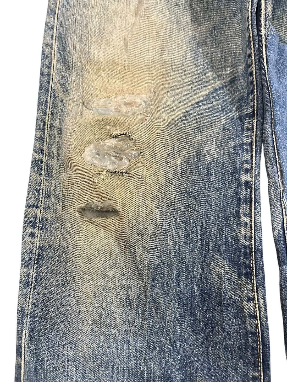 Japanese Brand × Le Grande Bleu (L.G.B.) × Warehouse Vintage Unique Clothing Warehouse Selvedge Mudwash Denim Size US 33 - 6 Thumbnail