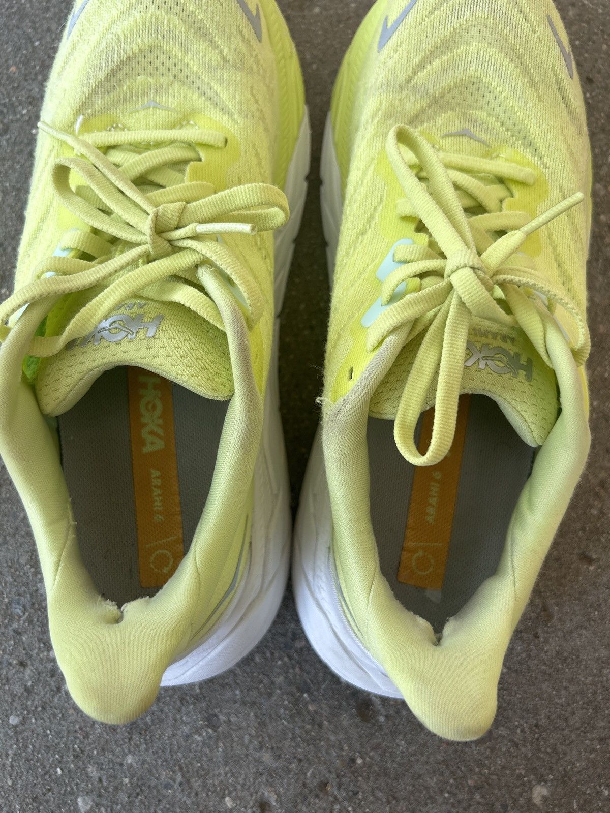 Hoka green/yellow