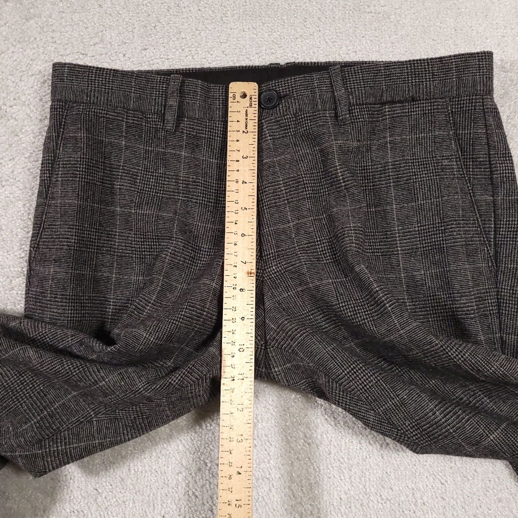 Vintage Penguin Munsingwear Plaid Wool Blend Dress Pants Mens 32 Gray Straight 33X31.5 Inseam 32 Size US 32 / EU 48 - 7 Thumbnail