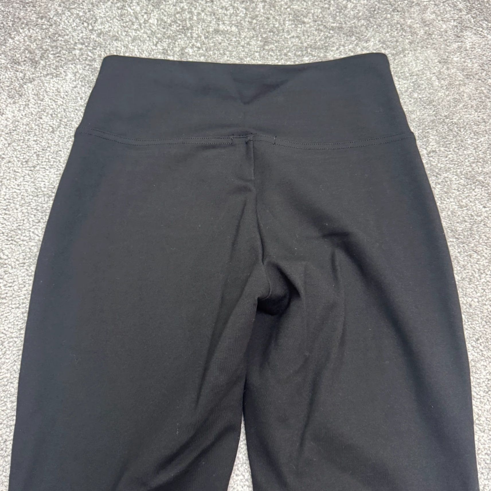 Vintage Three Dots Black Ponte Crop Ankle Leggings Women M High Rise Stretch Logo Skinny Pants Regular Modern Casual Womens Size 32" / US 10 / IT 46 - 3 Thumbnail