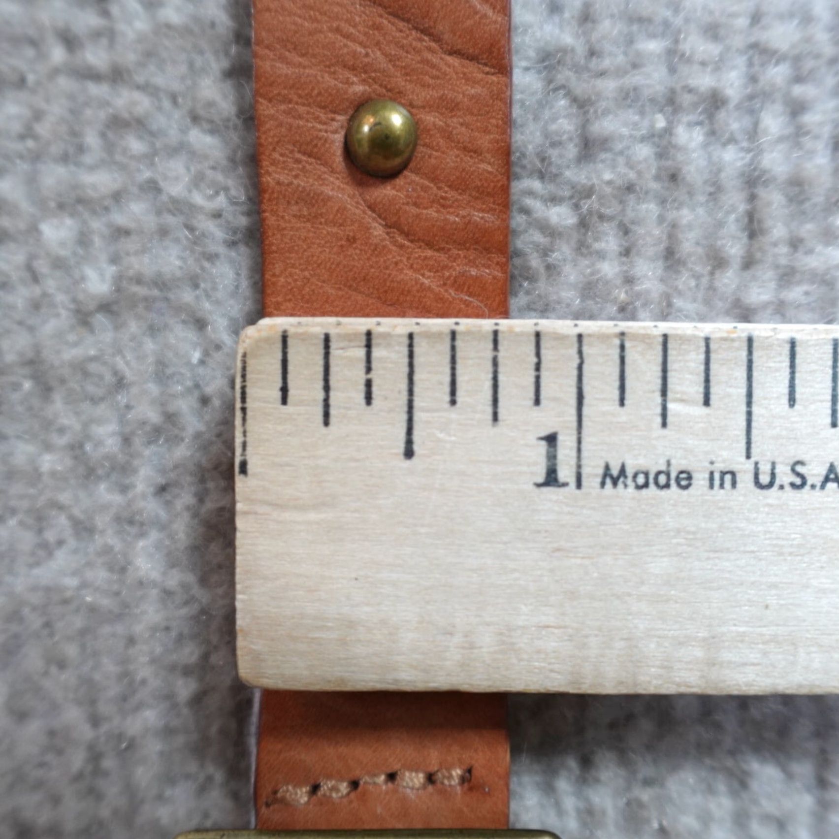 J.Crew VINTAGE J.Crew Belt Women Small Brown Leather Studded Punk Rock Belt Slim Fashion Belt S Size ONE SIZE - 7 Thumbnail