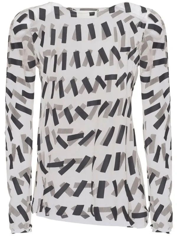 Maison Margiela o1y0625 Crewneck T-Shirt in White/Black Size L / US 10 / IT 46 - 2 Thumbnail