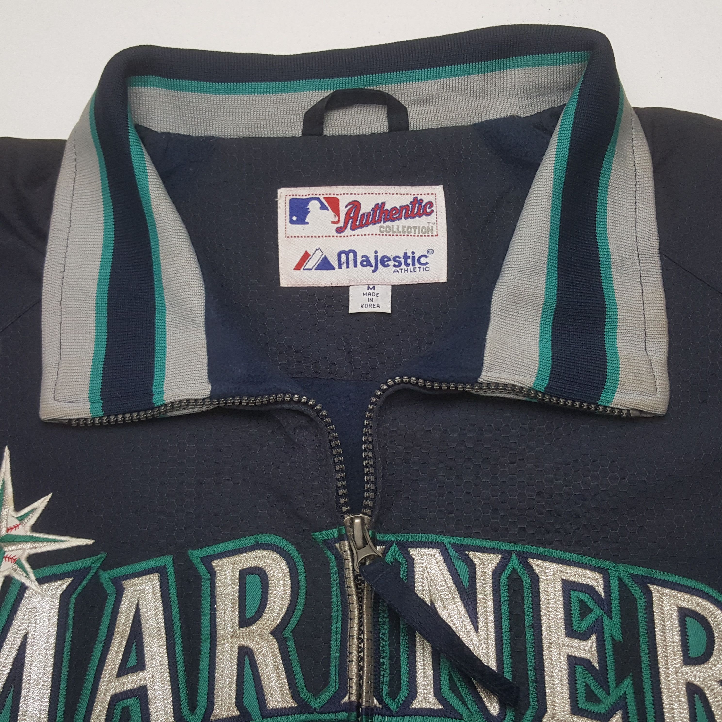 Majestic Vintage Mariners MLB Bomber Jacket Size US L / EU 52-54 / 3 - 5 Thumbnail