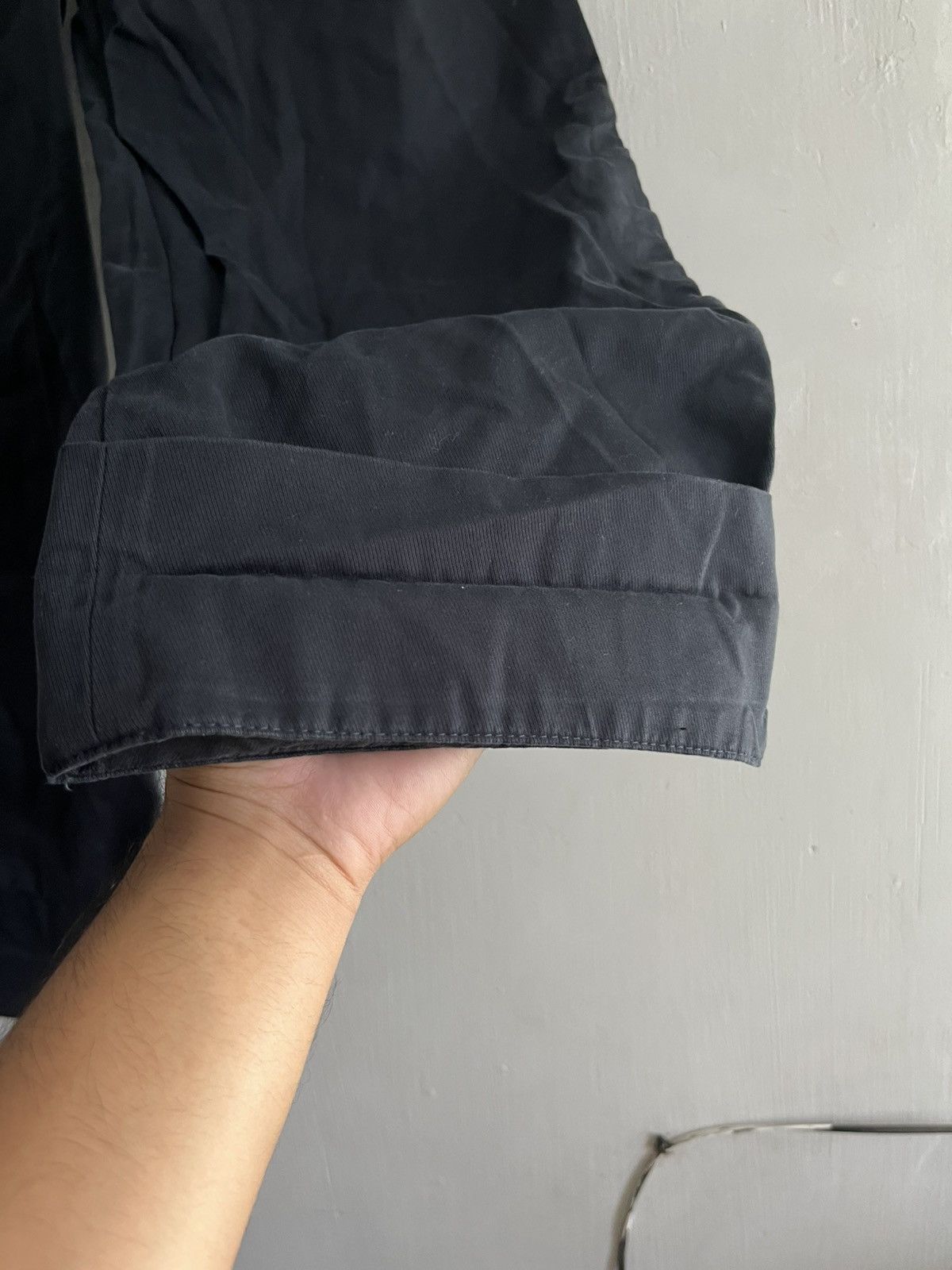 Loro Piana Loro Piana Straight Cut Cuffed Pants Dark Blue Size 32" / US 10 / IT 46 - 4 Thumbnail
