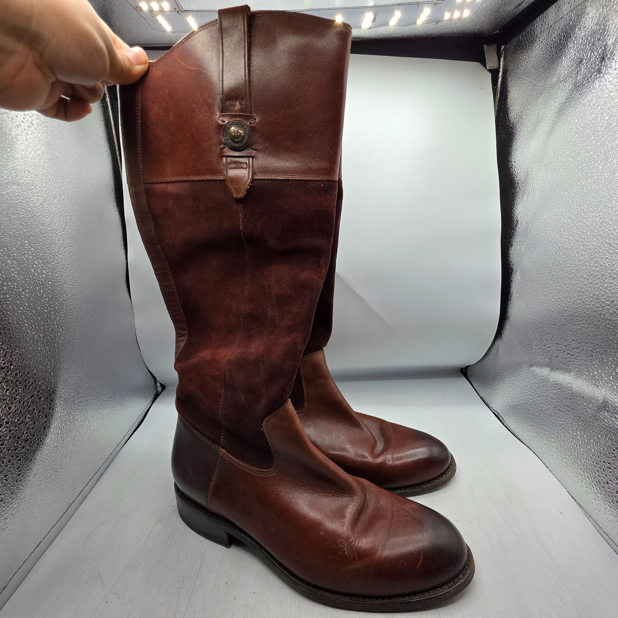 Frye Frye Jayden Button Tall Womens Size 10 Red Equestrian Riding Size US 10 / IT 40 - 1 Thumbnail