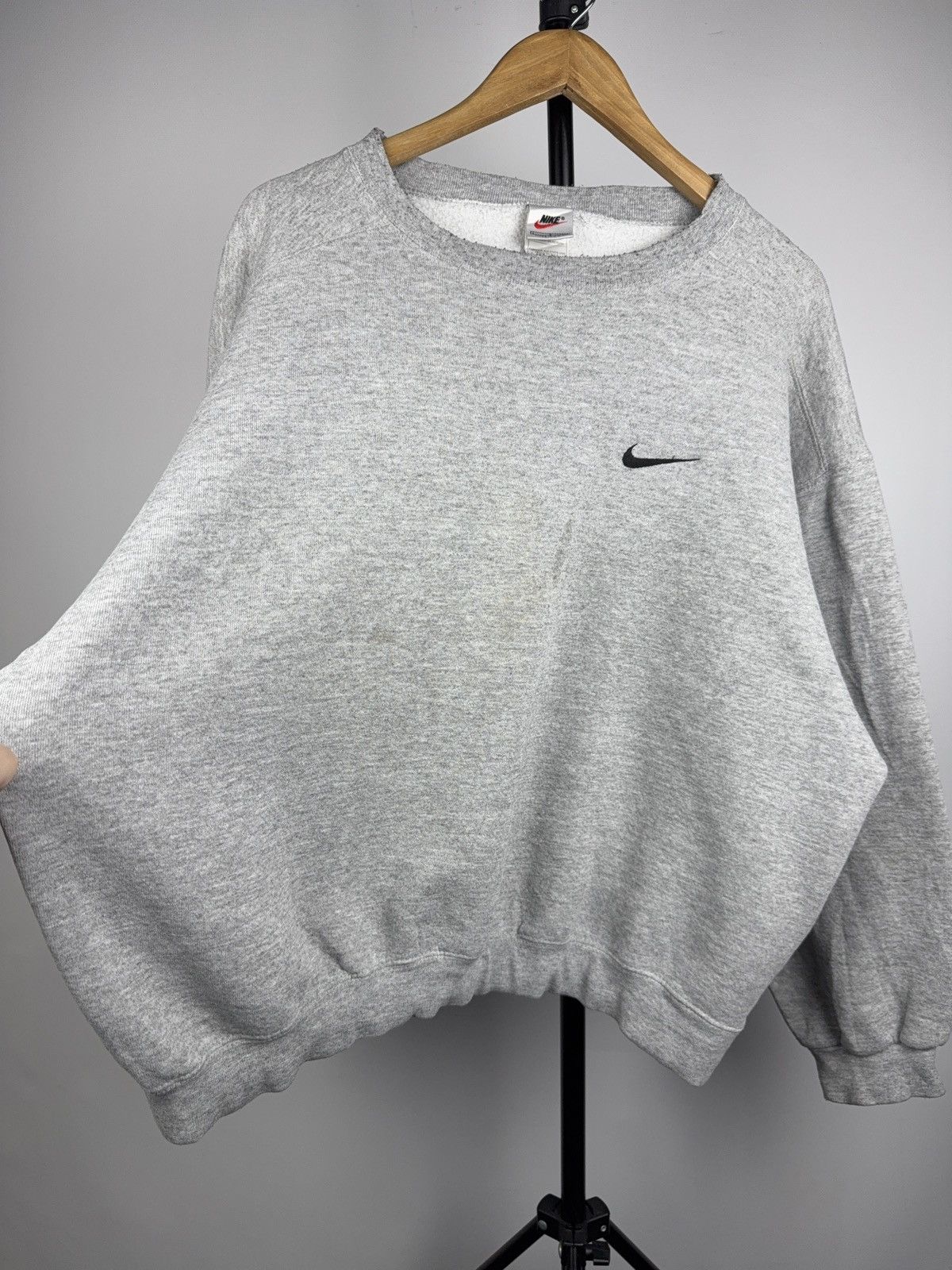 Nike Vintage Nike Retro Mini Swoosh Crewneck Sweatshirt Made USA Size US L / EU 52-54 / 3 - 3 Thumbnail