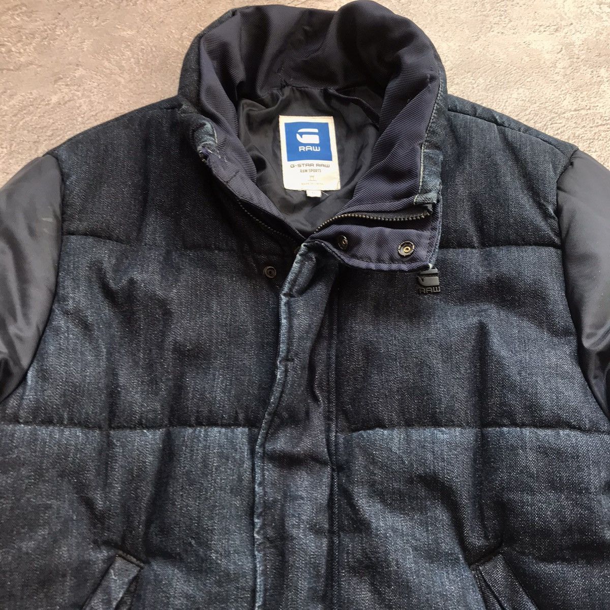 Vintage Vintage 90s G-Star Raw Quilted Puffer Jacket Streetwear XL Size US XL / EU 56 / 4 - 3 Thumbnail