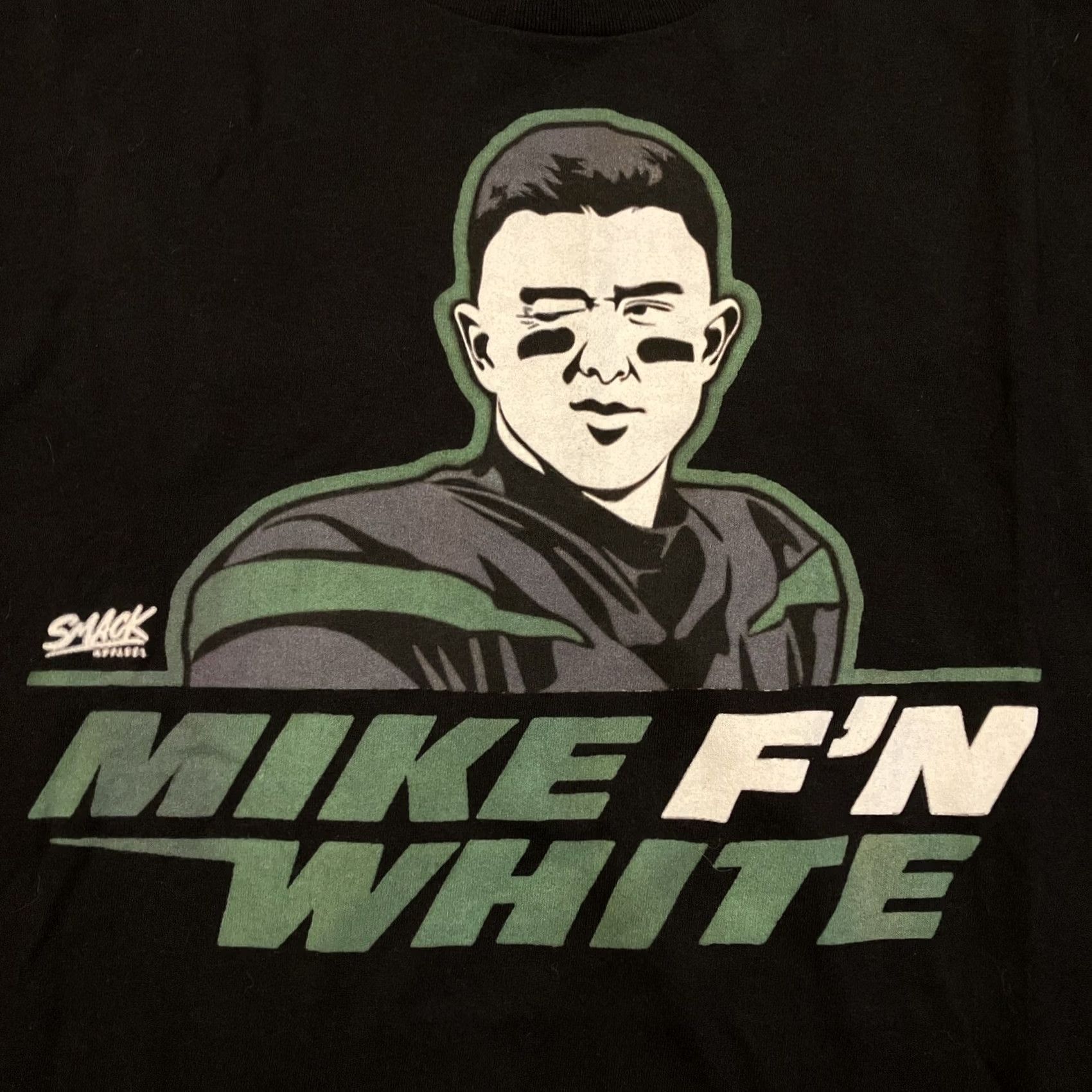 Gildan Mike F'n White NY Jets Smack Apparel T Shirt - Men's XL - Gildan - Black - Short Sleeve Crew Neck - Logo - Cotton Jersey - Rapper Hip Hop Punk Rock Size US XL / EU 56 / 4 - 2 Thumbnail