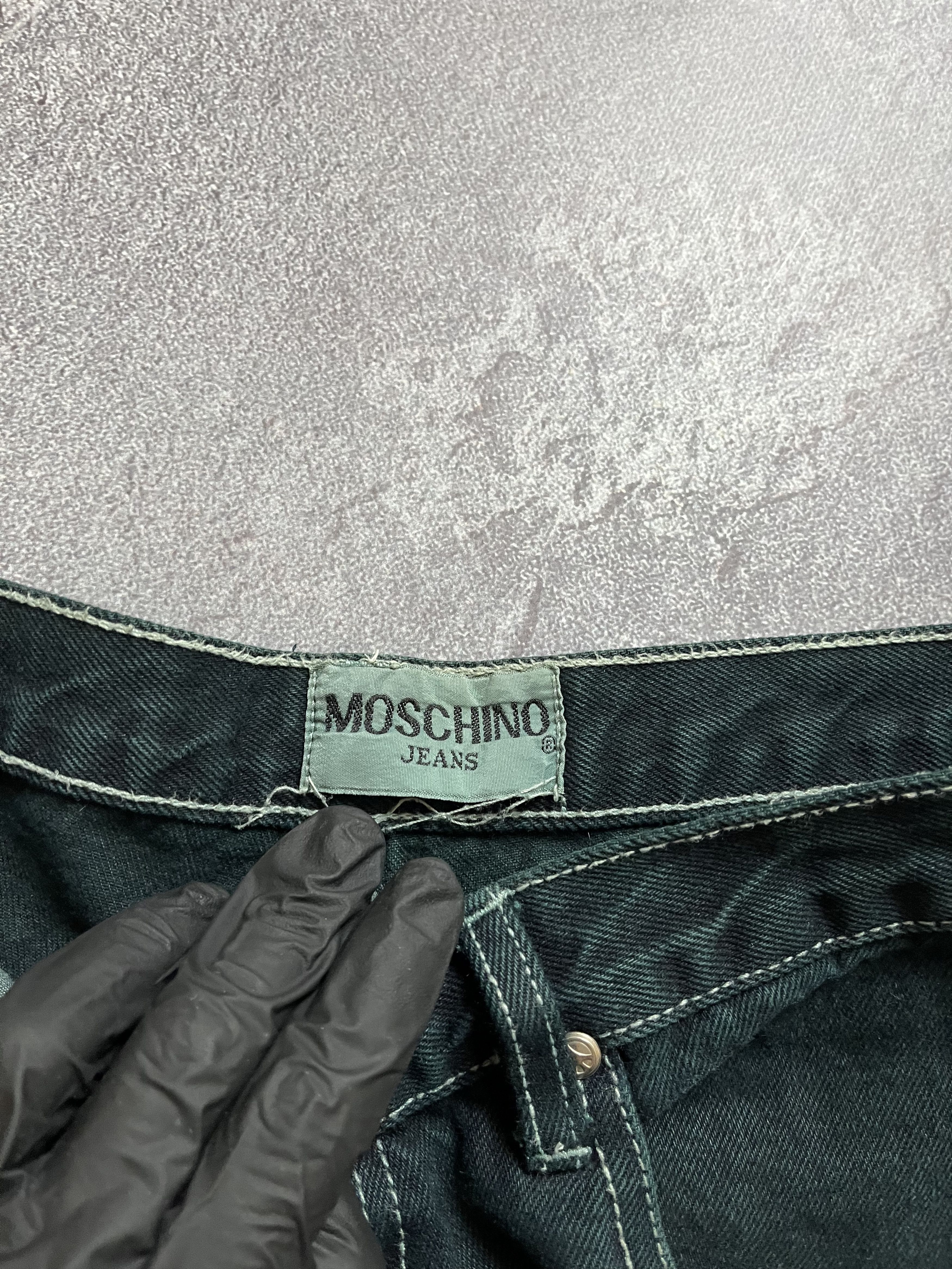 Moschino Vintage Jeans Moschino Big Metal Logo Bootcut Flared Y2K Size US 34 / EU 50 - 8 Thumbnail