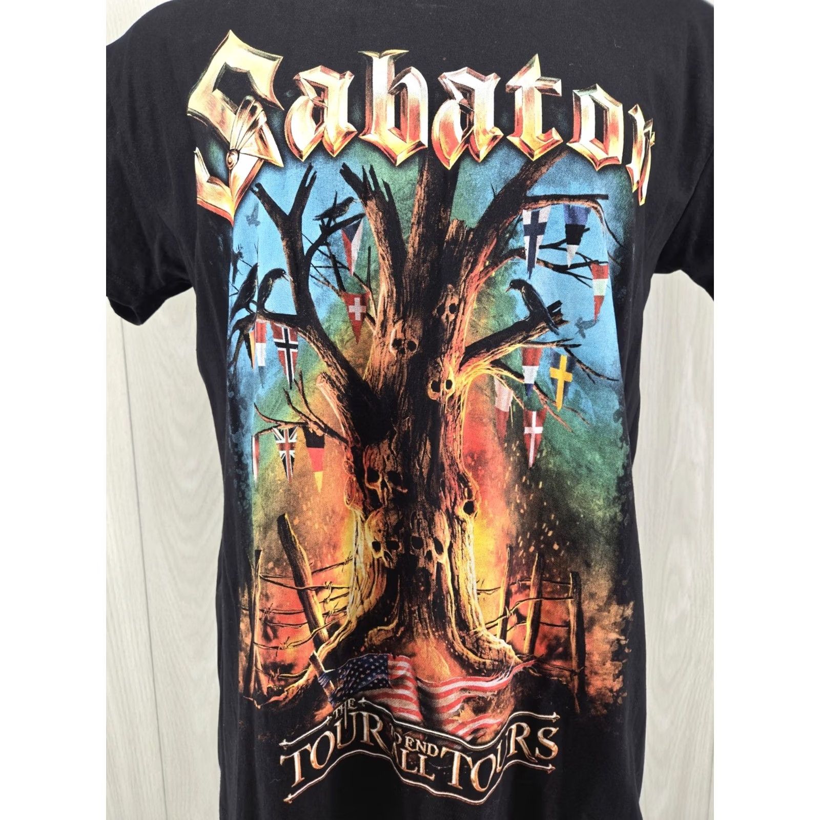 Vintage VINTAGE Sabaton Band Tour 2024 Concert Black T Shirt Men Full Print DBL Large XXL? Size US L / EU 52-54 / 3 - 3 Thumbnail