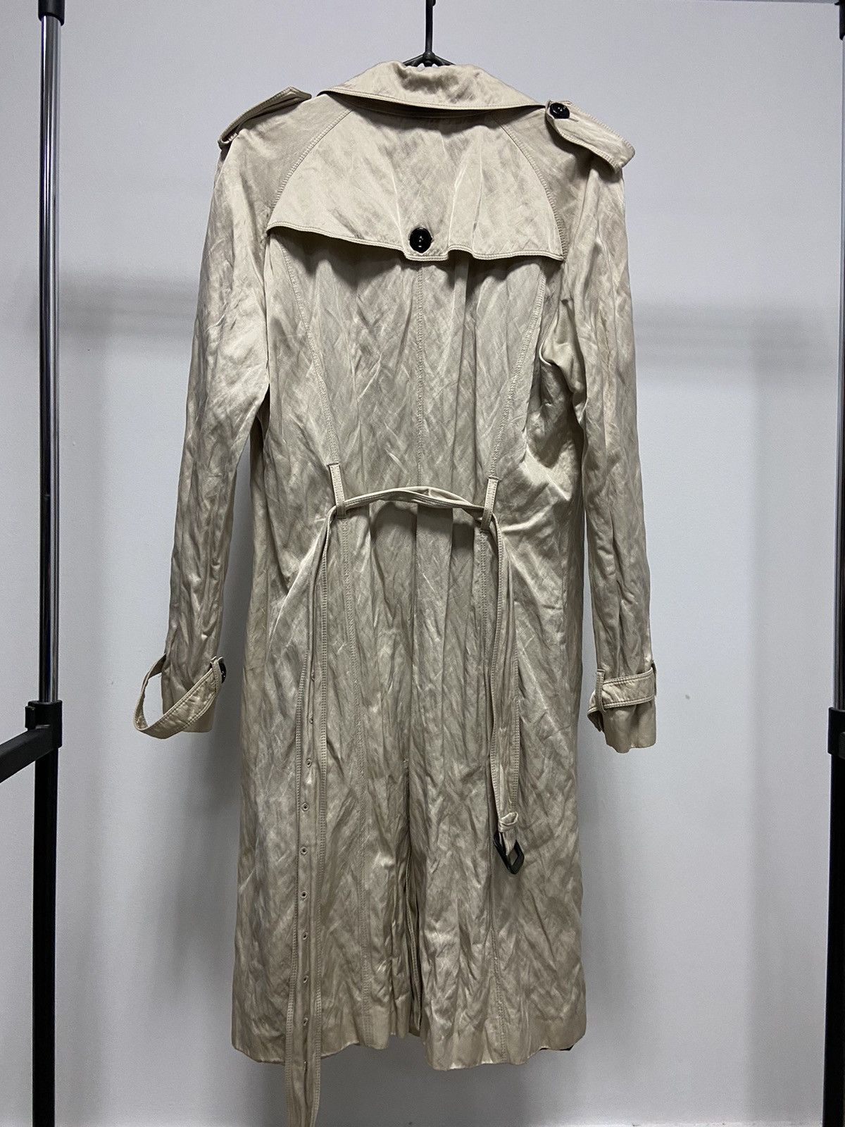 Burberry × Vintage Burberry trench coat womens nova check vintage luxury jacket Size L / US 10 / IT 46 - 3 Thumbnail