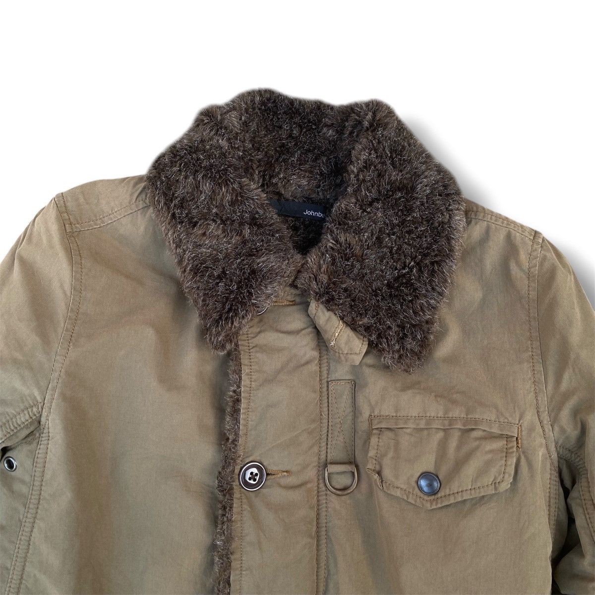 Le Grande Bleu (L.G.B.) Vintage Johnbull Kojima Faux Fur Jacket. #G7 Size US S / EU 44-46 / 1 - 2 Thumbnail