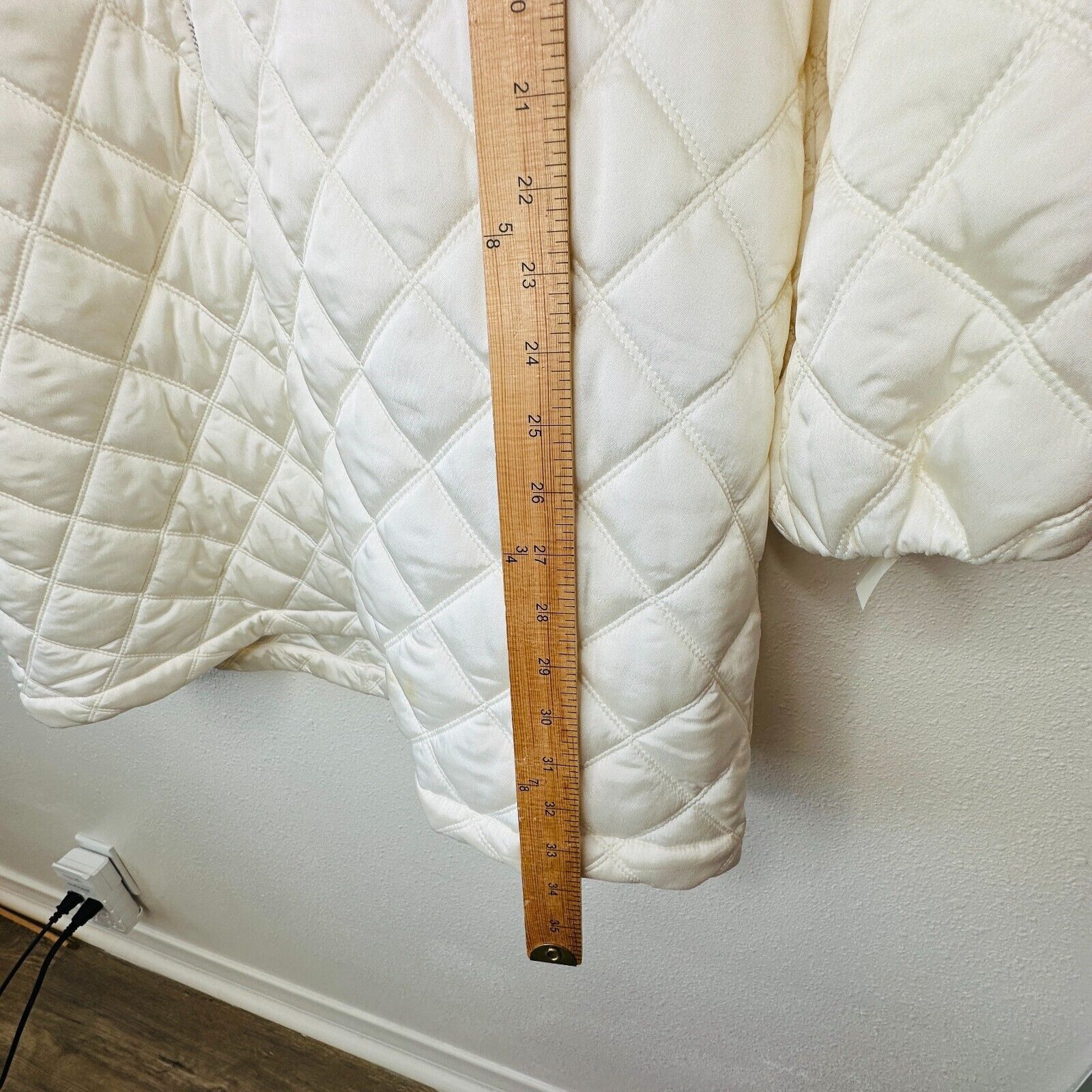 Jil Sander Jil Sander Cream Goldfish Long Quilted Zip Hooded Jacket 36 Size M / US 6-8 / IT 42-44 - 15 Thumbnail