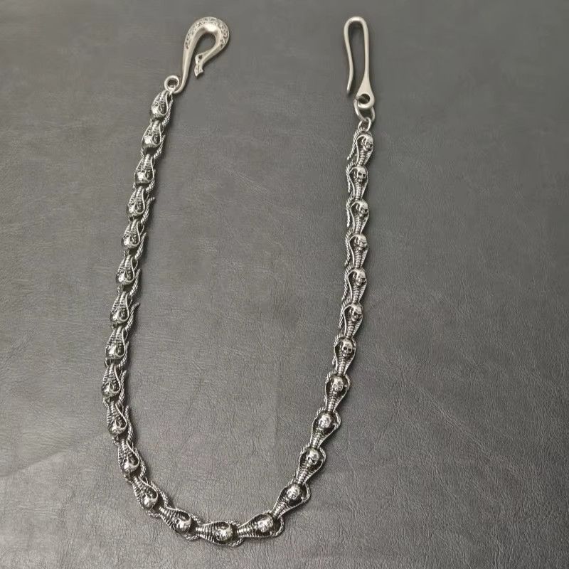 Jewelry Serpentine Skeleton Pants Chain Waist Hip Hop Jewelry Size ONE SIZE - 10 Thumbnail