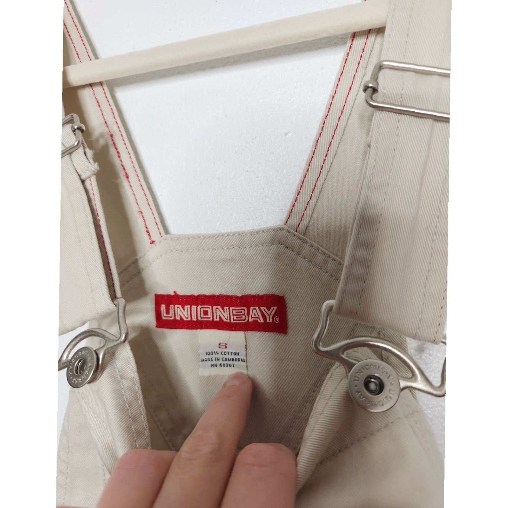 Vintage VINTAGE Unionbay Overalls Women's Small Cargo White 90s Y2K Fall Autumn Everyday Pants Size 28" / US 6 / IT 42 - 5 Thumbnail
