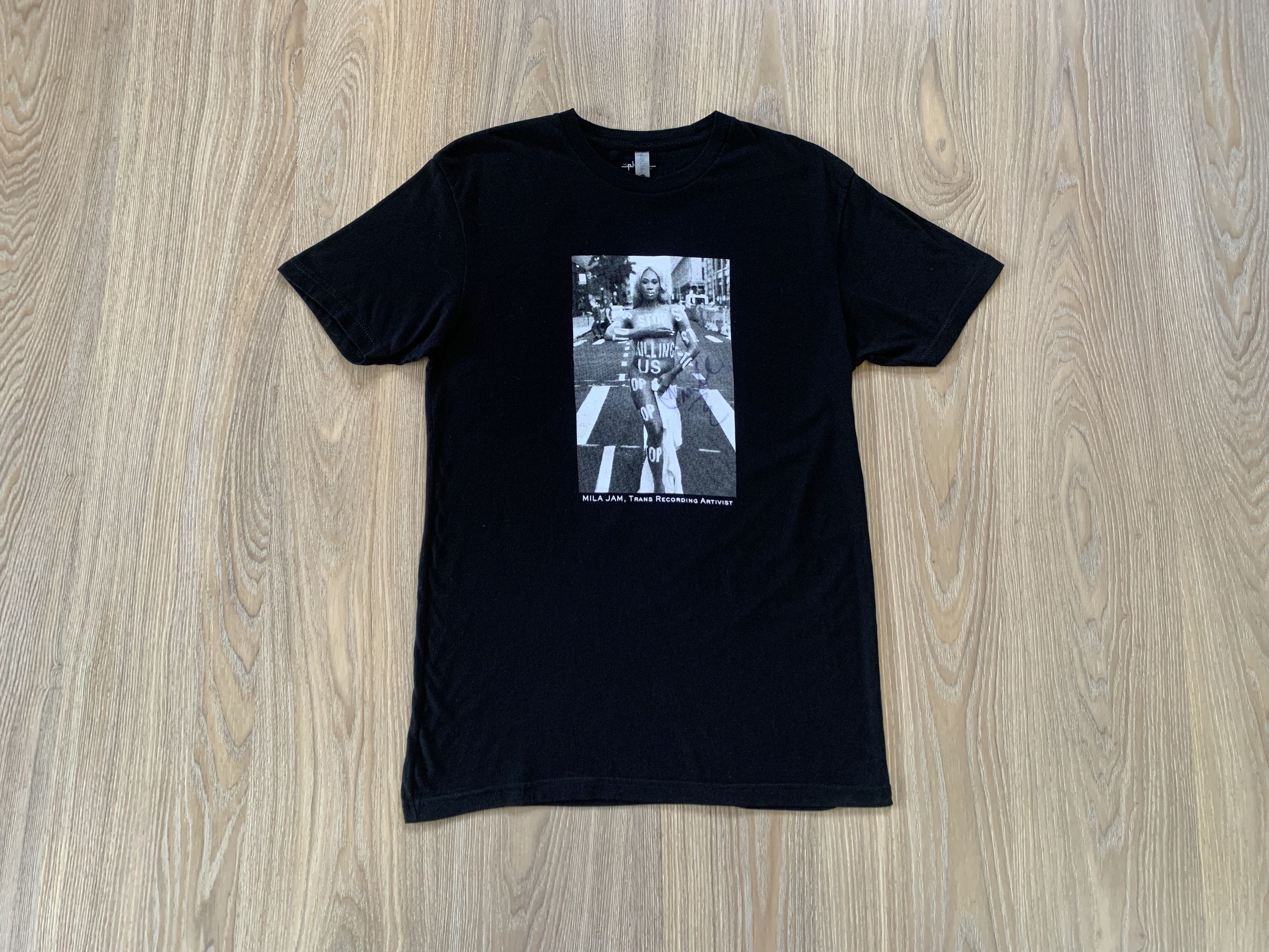 Other Mila Jam Trans Artivist Black Cotton T Shirt Size US S / EU 44-46 / 1 - 1 Thumbnail